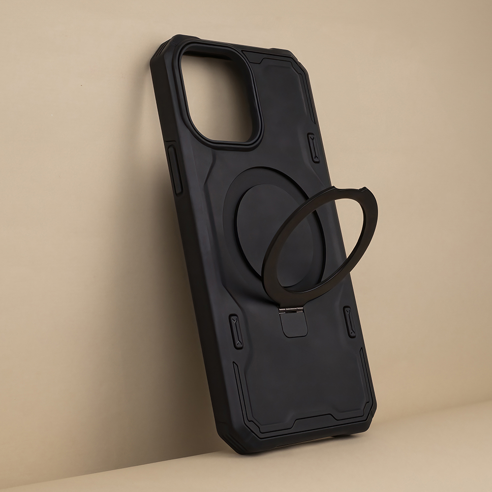 Nakadka Defender Mag Ring czarny Apple iPhone 12 Pro (6.1 cali) / 3