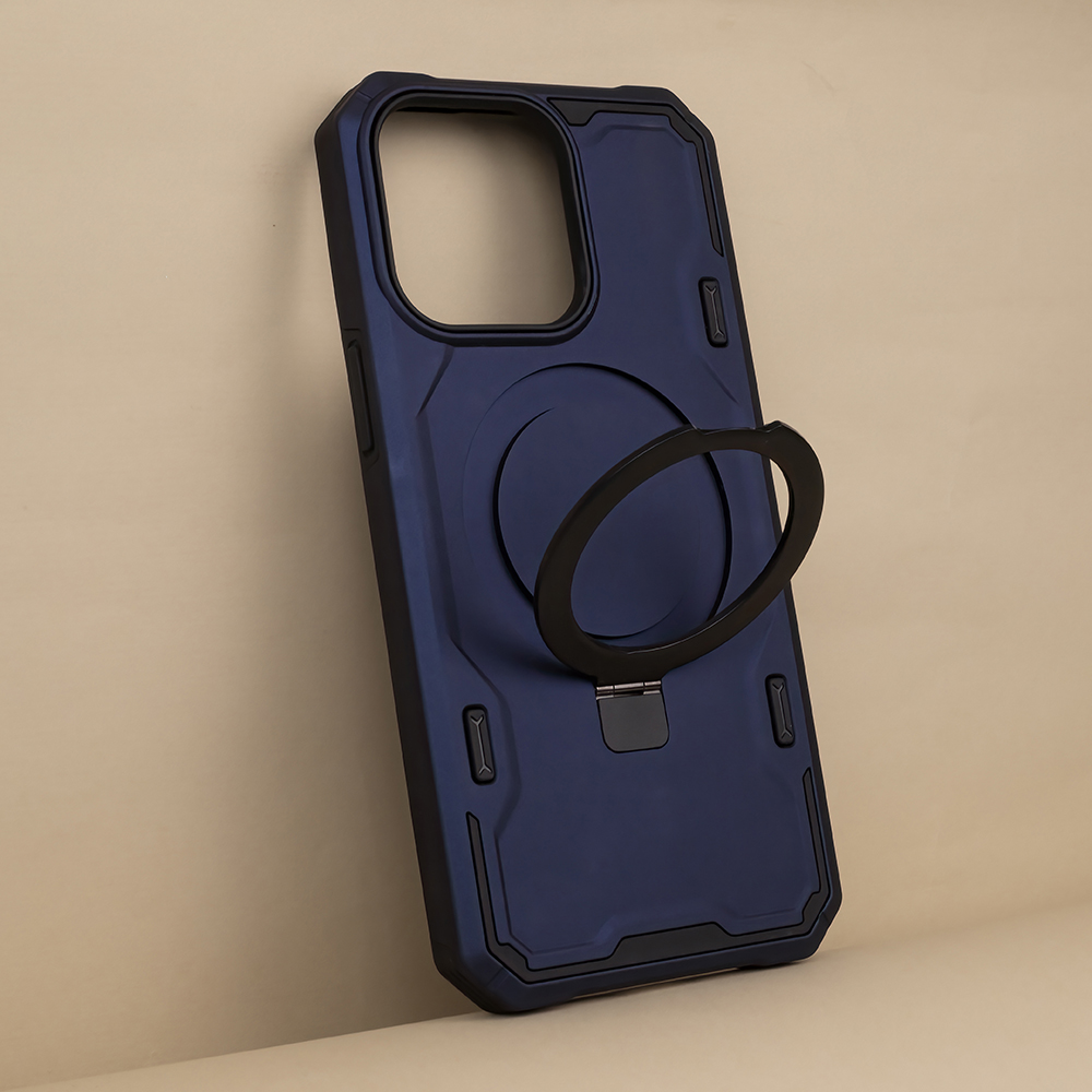 Nakadka Defender Mag Ring granatowa Apple iPhone 12 Pro (6.1 cali) / 3