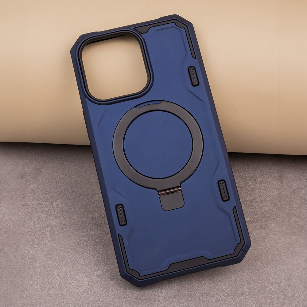Nakadka Defender Mag Ring granatowa Apple iPhone 12 Pro (6.1 cali) / 5