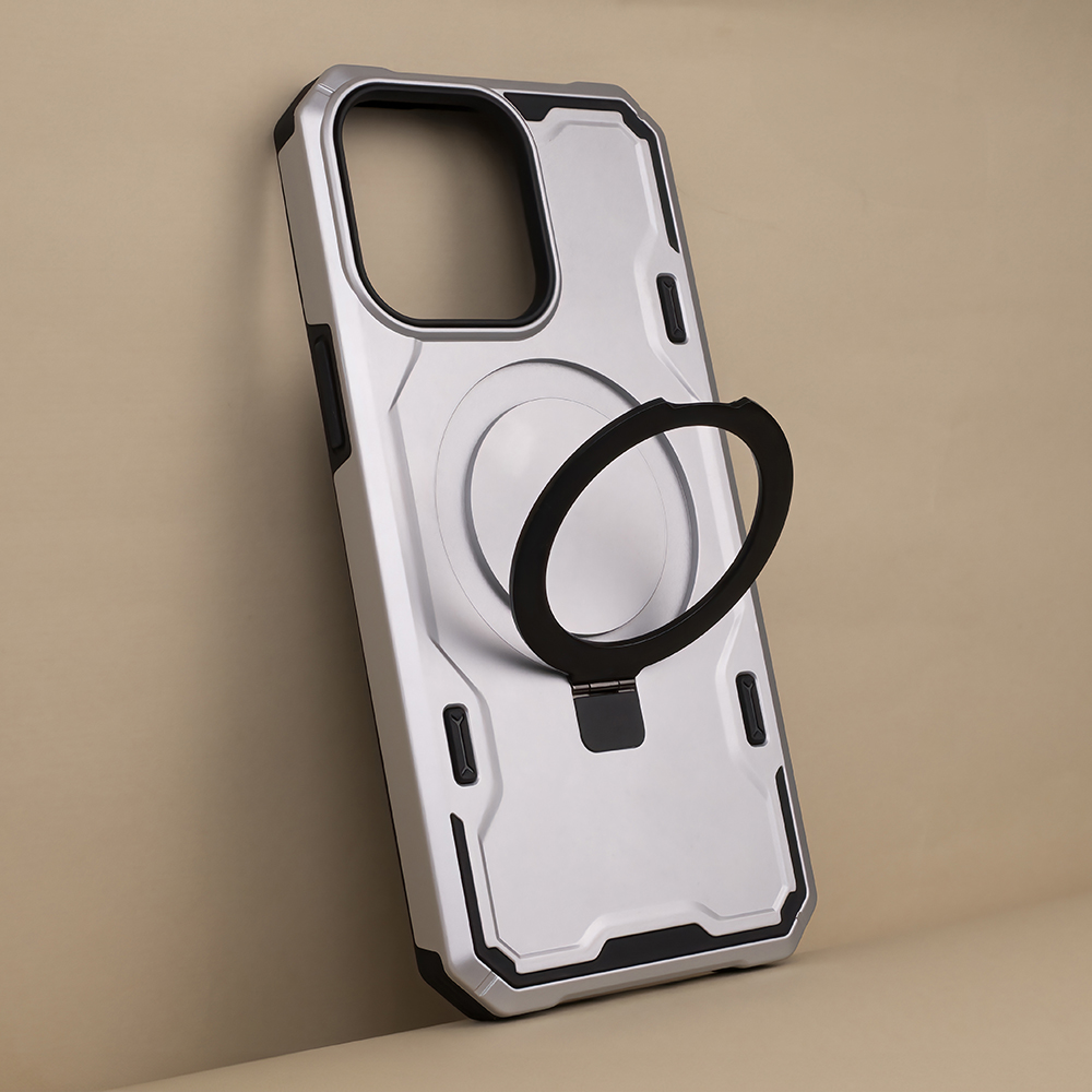 Nak�adka Defender Mag Ring srebrna Apple iPhone 11 / 3