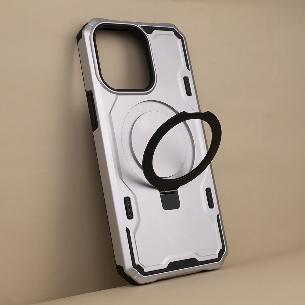 Nakadka Defender Mag Ring srebrna Apple iPhone 12 Pro (6.1 cali) / 3