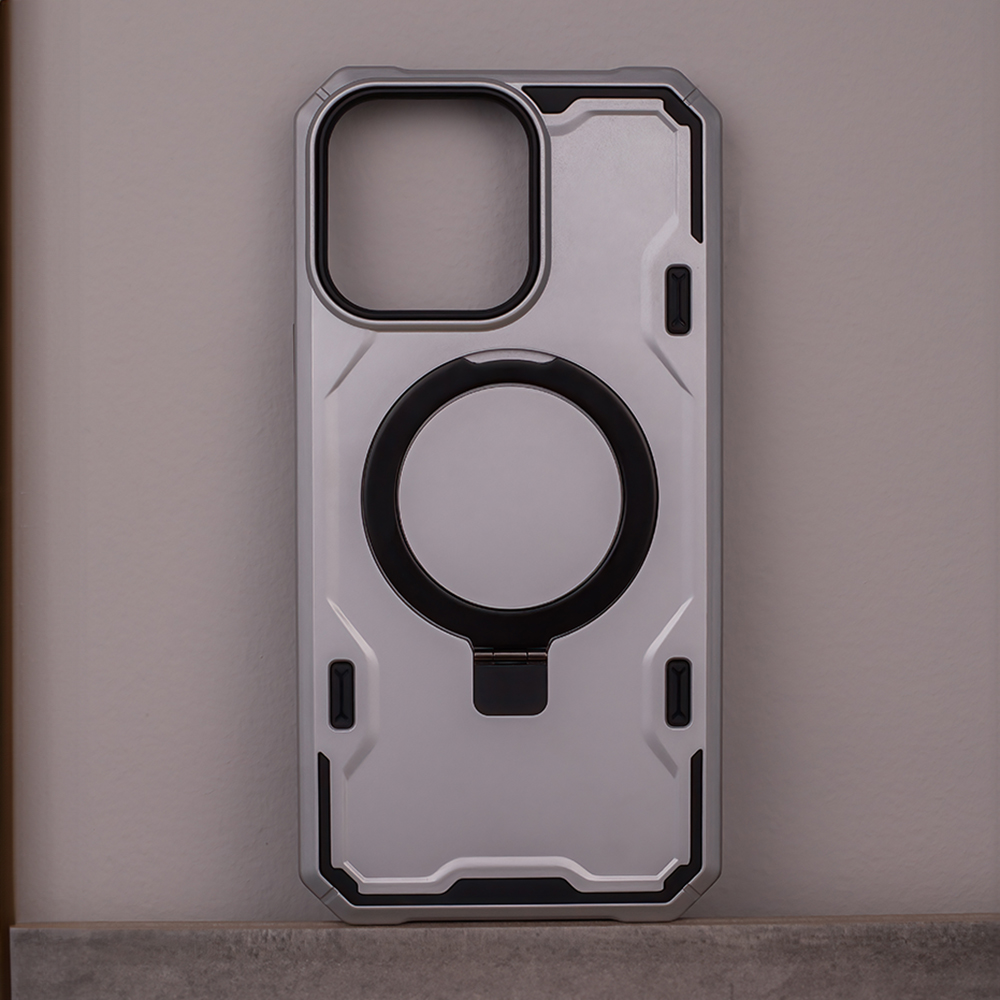 Nakadka Defender Mag Ring srebrna Apple iPhone 12 Pro (6.1 cali) / 4
