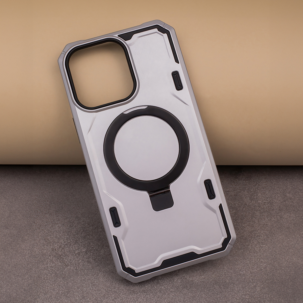 Nakadka Defender Mag Ring srebrna Apple iPhone 12 Pro (6.1 cali) / 5