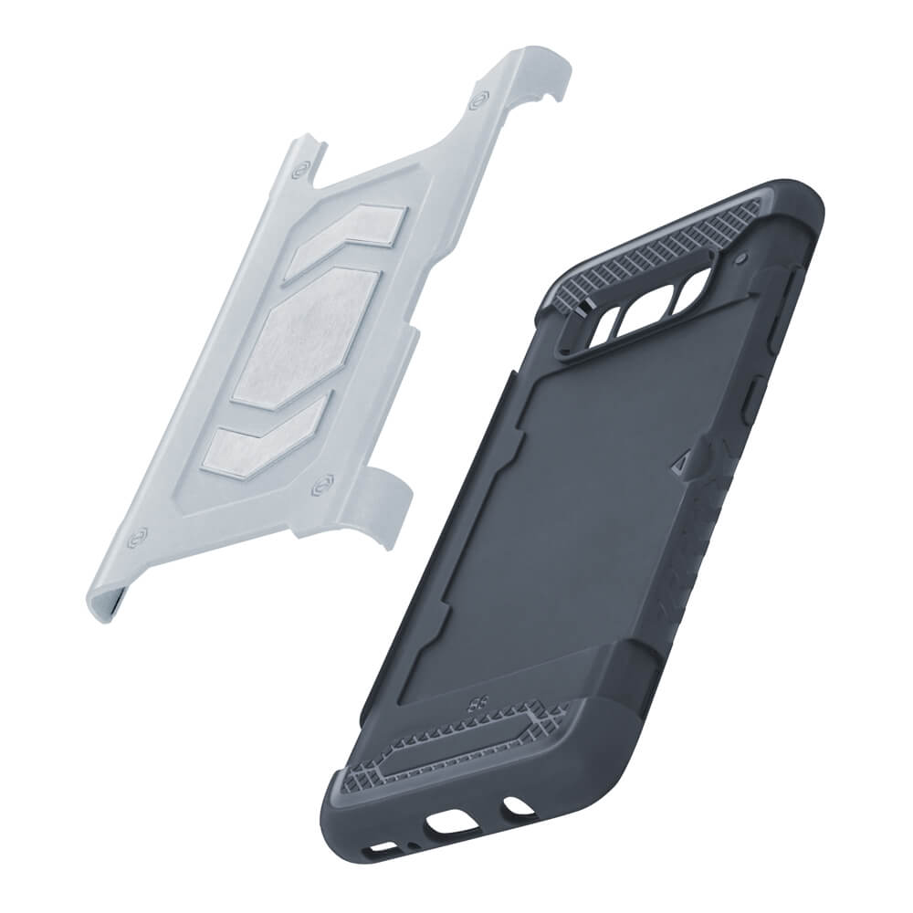 Nak�adka Defender Magnetic srebrna Apple iPhone XS / 4