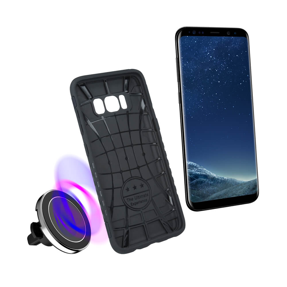 Nakadka Defender Magnetic czarna Samsung Galaxy A6 (2018) / 6
