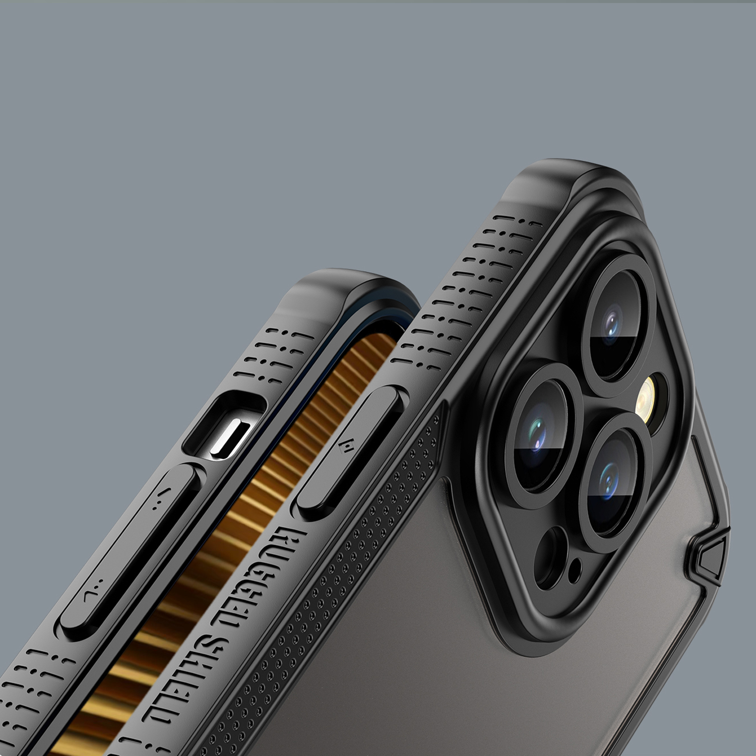 Nak�adka Defender Matt czarny Apple iPhone 14 Pro / 7