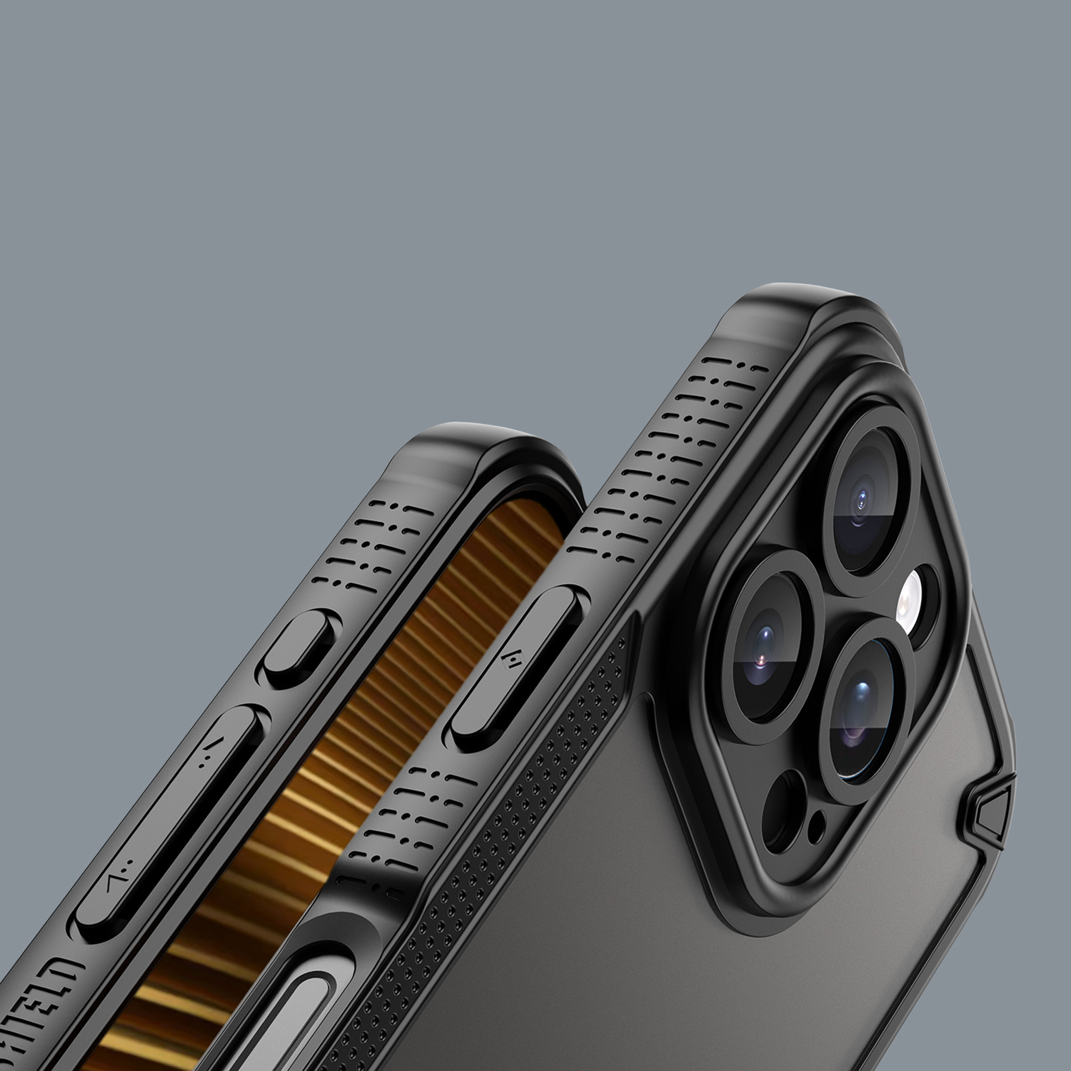 Nak�adka Defender Matt czarny Apple iPhone 16 Pro Max / 7