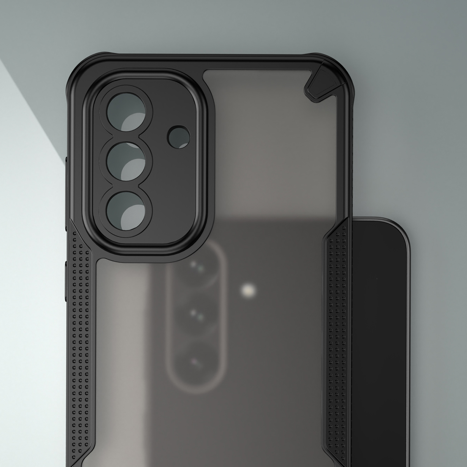 Nak�adka Defender Matt czarny Samsung Galaxy A36 5G / 3