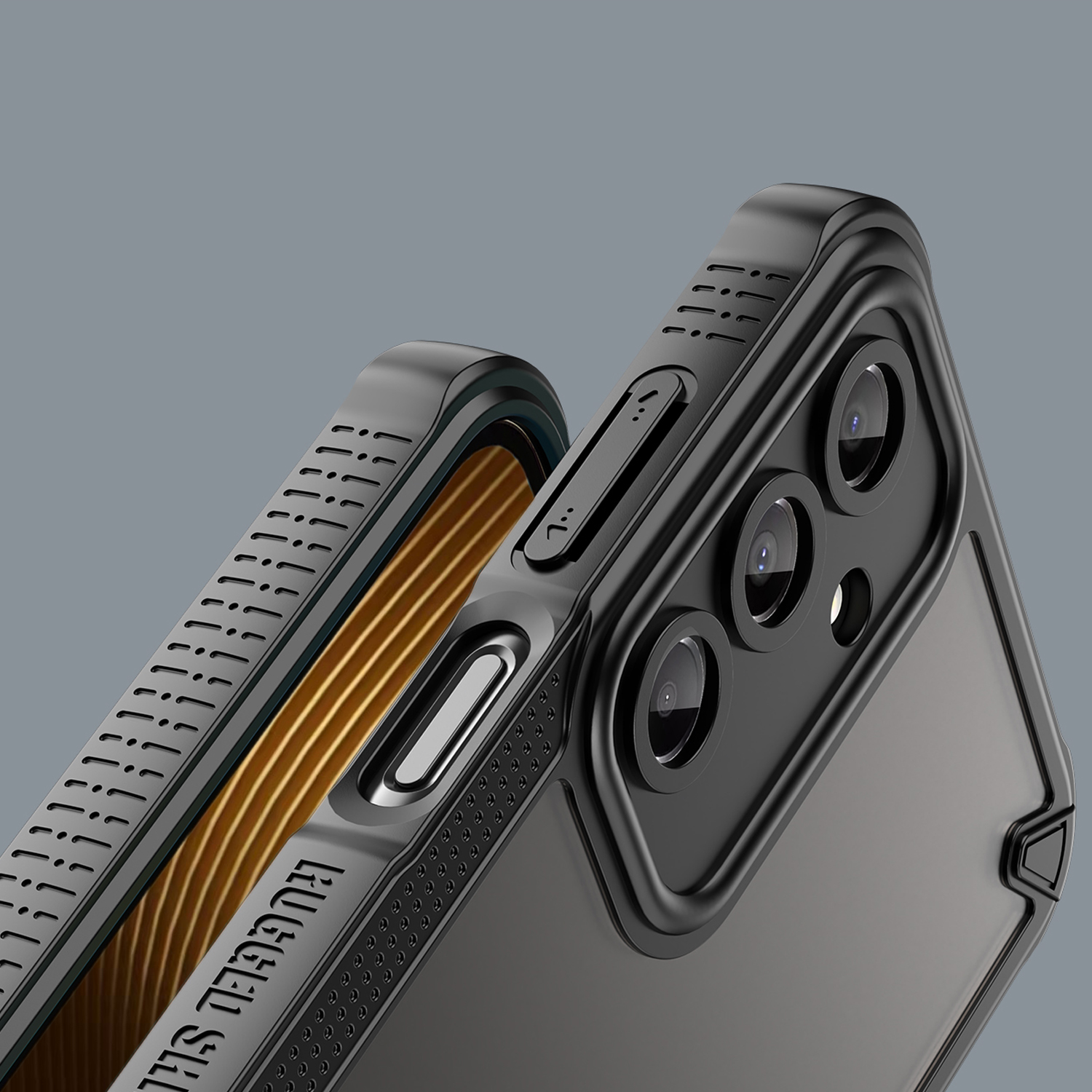 Nak�adka Defender Matt czarny Samsung A16 / 7