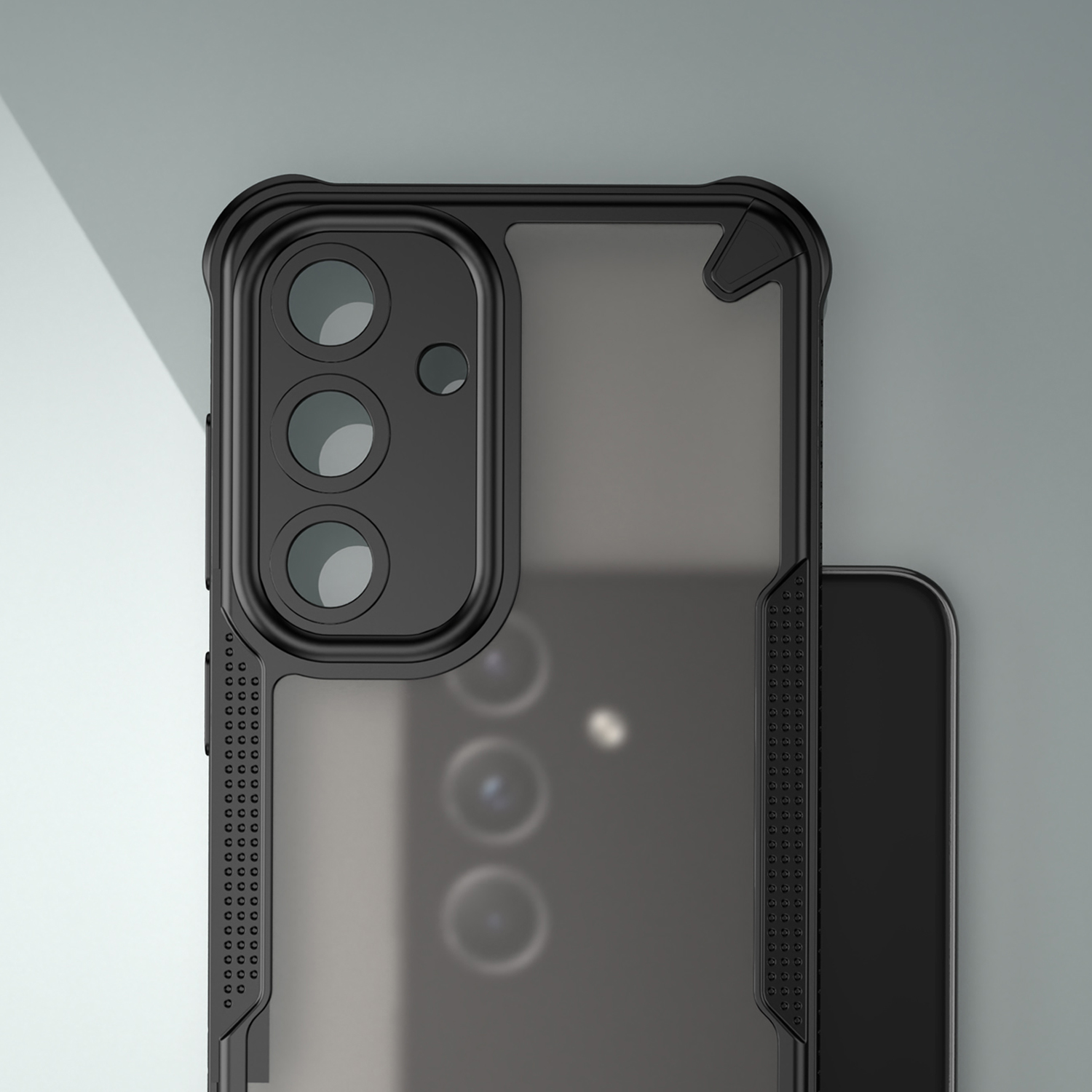 Nak�adka Defender Matt czarny Samsung Galaxy S25 Plus / 3