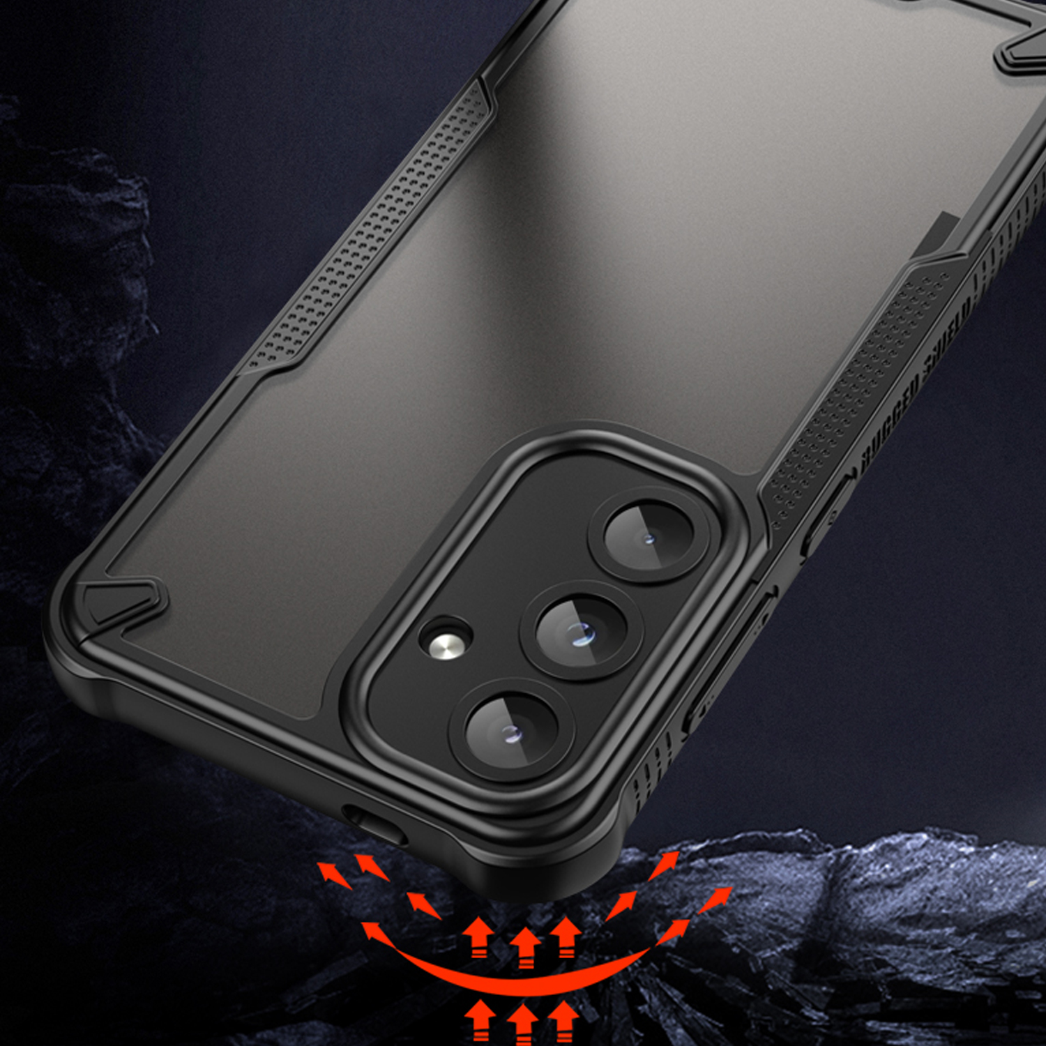 Nak�adka Defender Matt czarny Samsung Galaxy S24 / 6