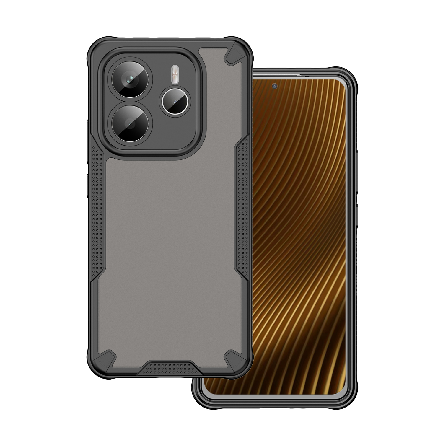 Nak�adka Defender Matt czarny Xiaomi Note 14 5G