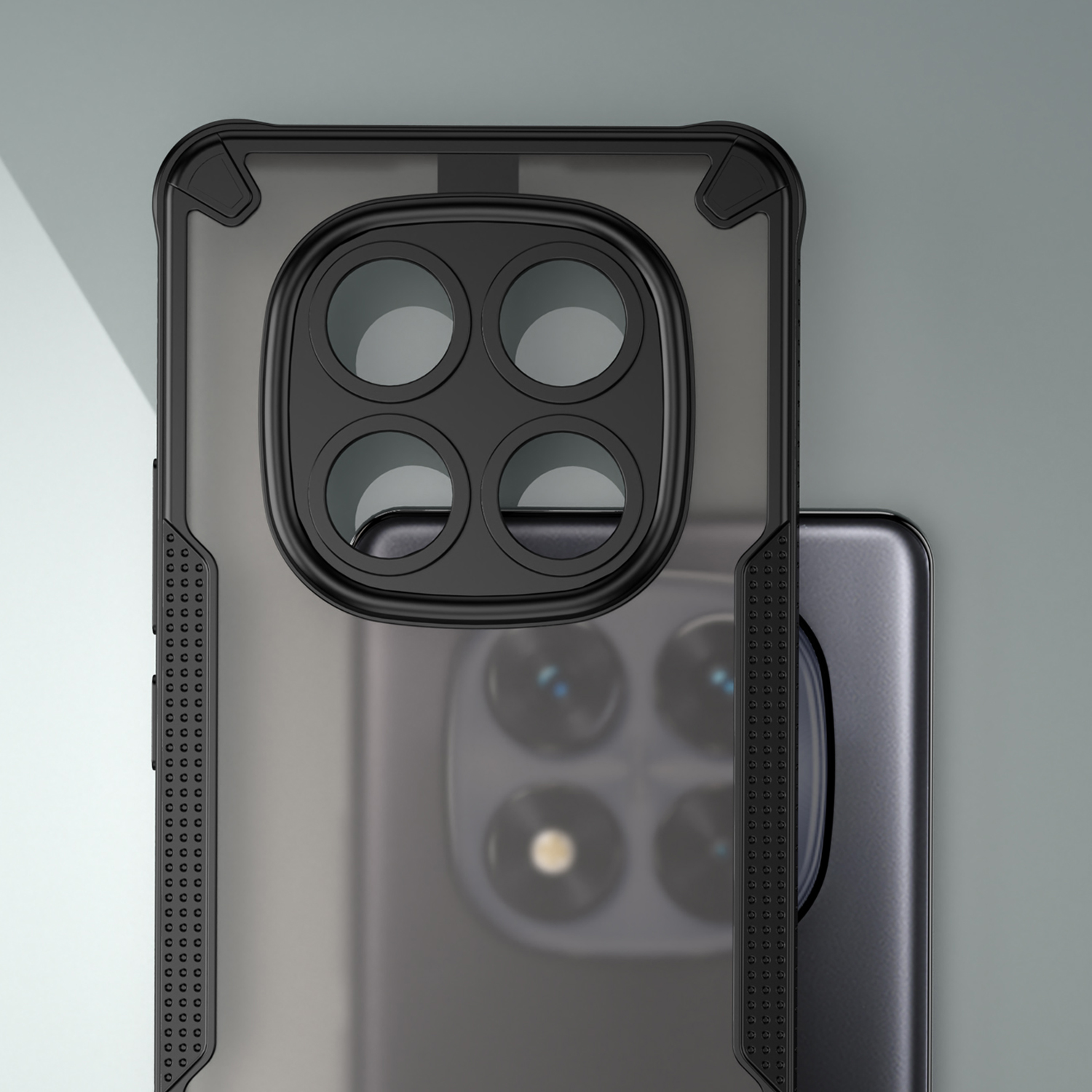 Nak�adka Defender Matt czarny Xiaomi Note 14 Pro Plus 5G (Global) / 3