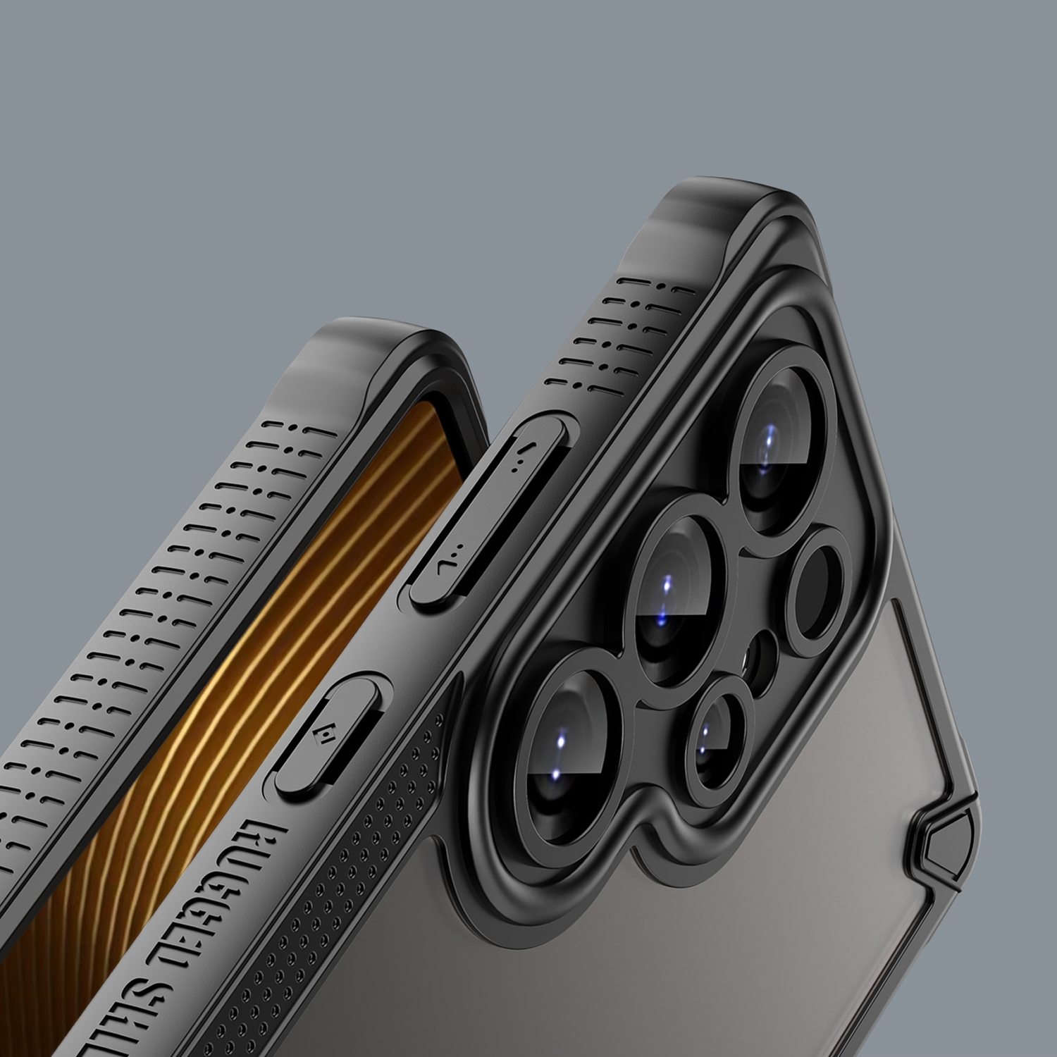 Nak�adka Defender Matt czarny Samsung Galaxy S25 Edge / 7