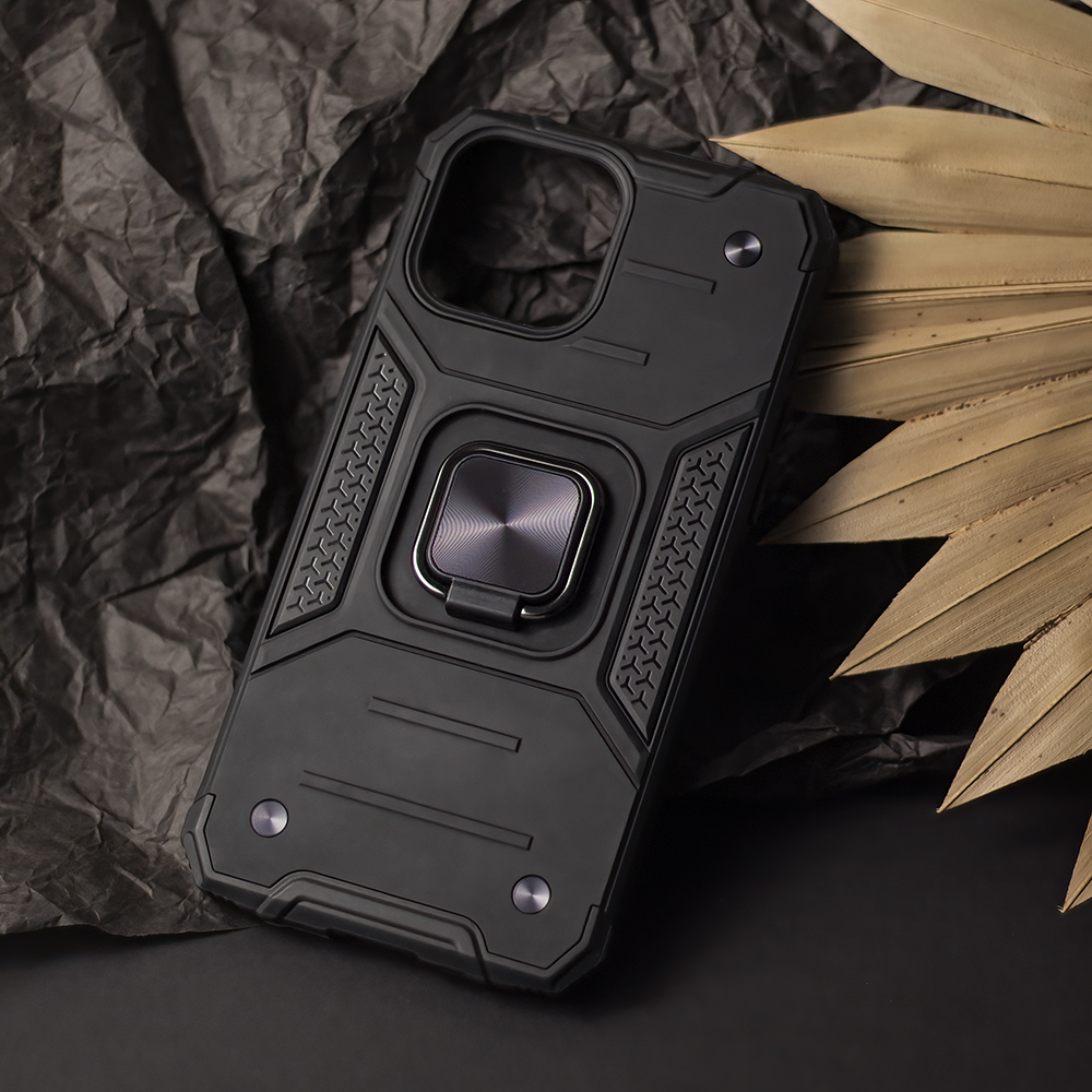 Nak�adka Defender Nitro czarny Apple iPhone 12 6,1 cali / 6