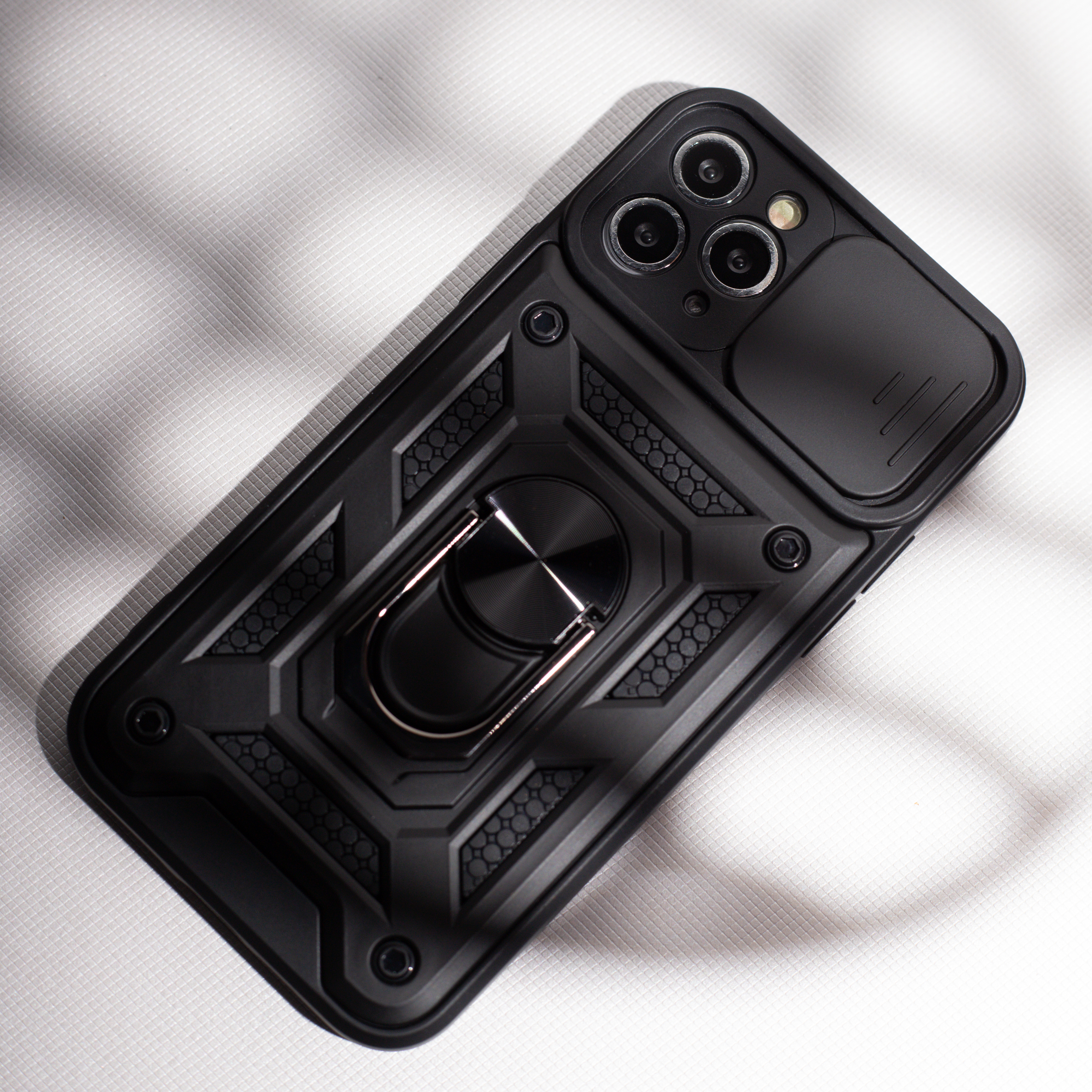 Nakadka Defender Slide czarny Motorola Moto E32S / 7