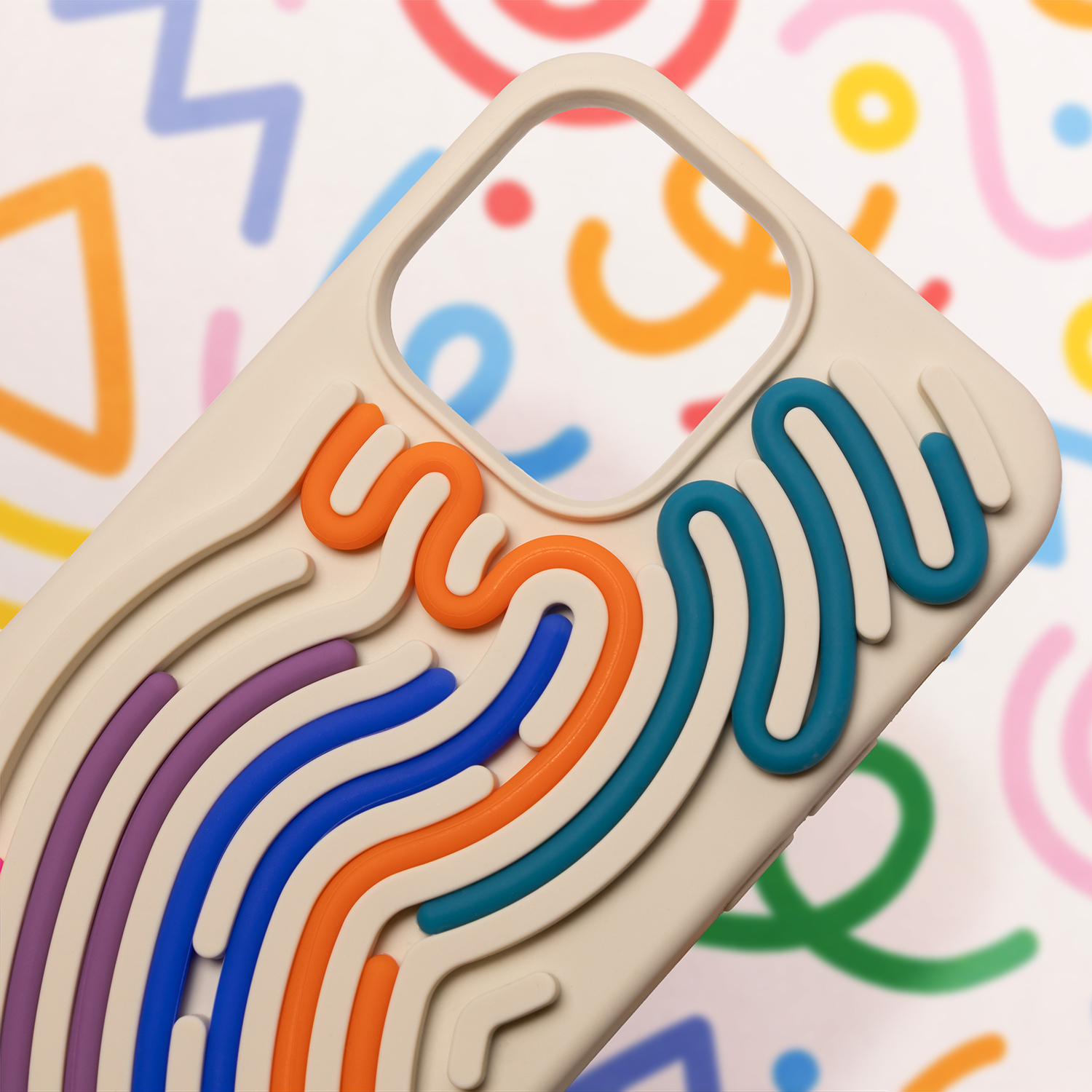 Nak�adka DIY Snake be�owa Apple iPhone 16 Pro / 5