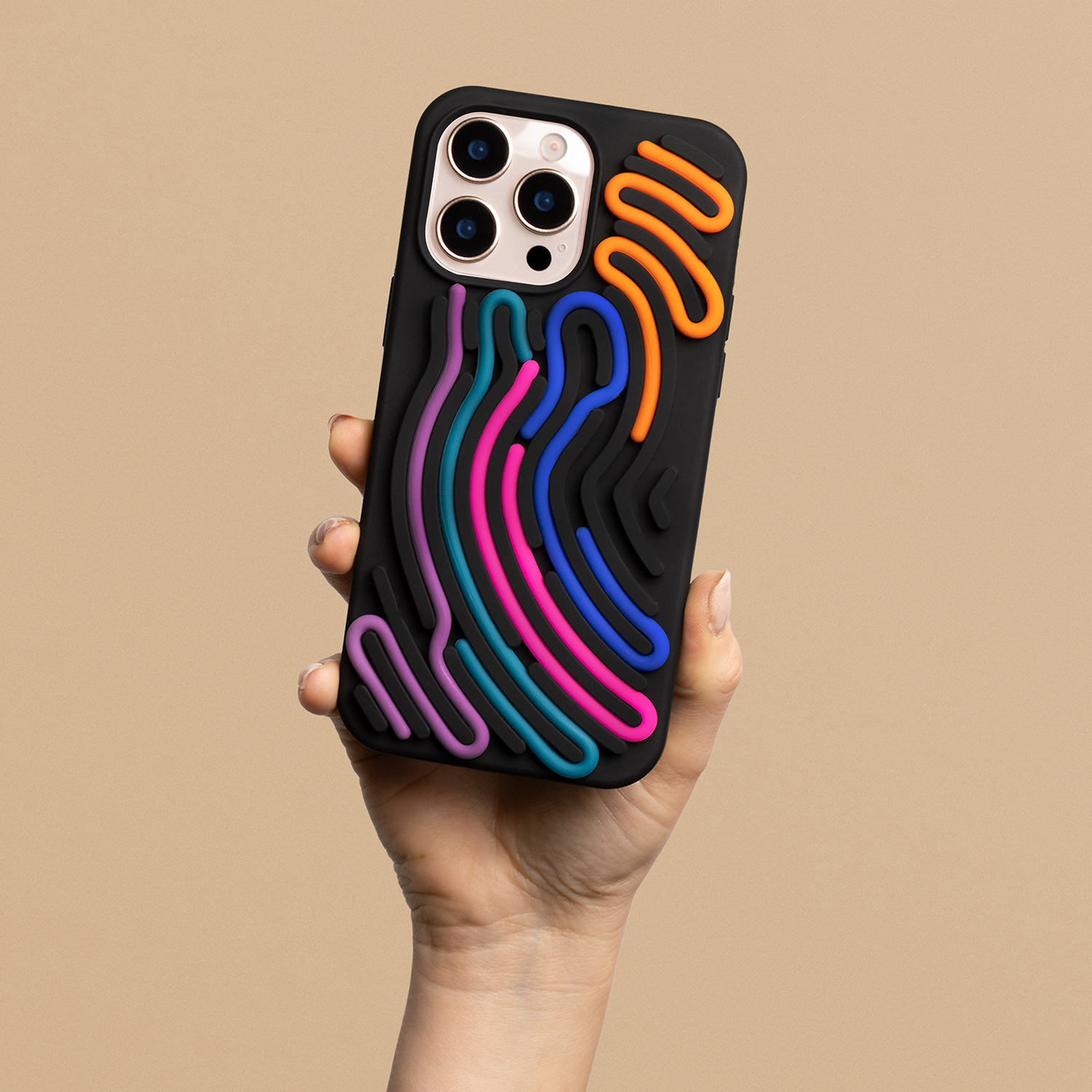 Nak�adka DIY Snake czarny Apple iPhone 15 Pro / 2