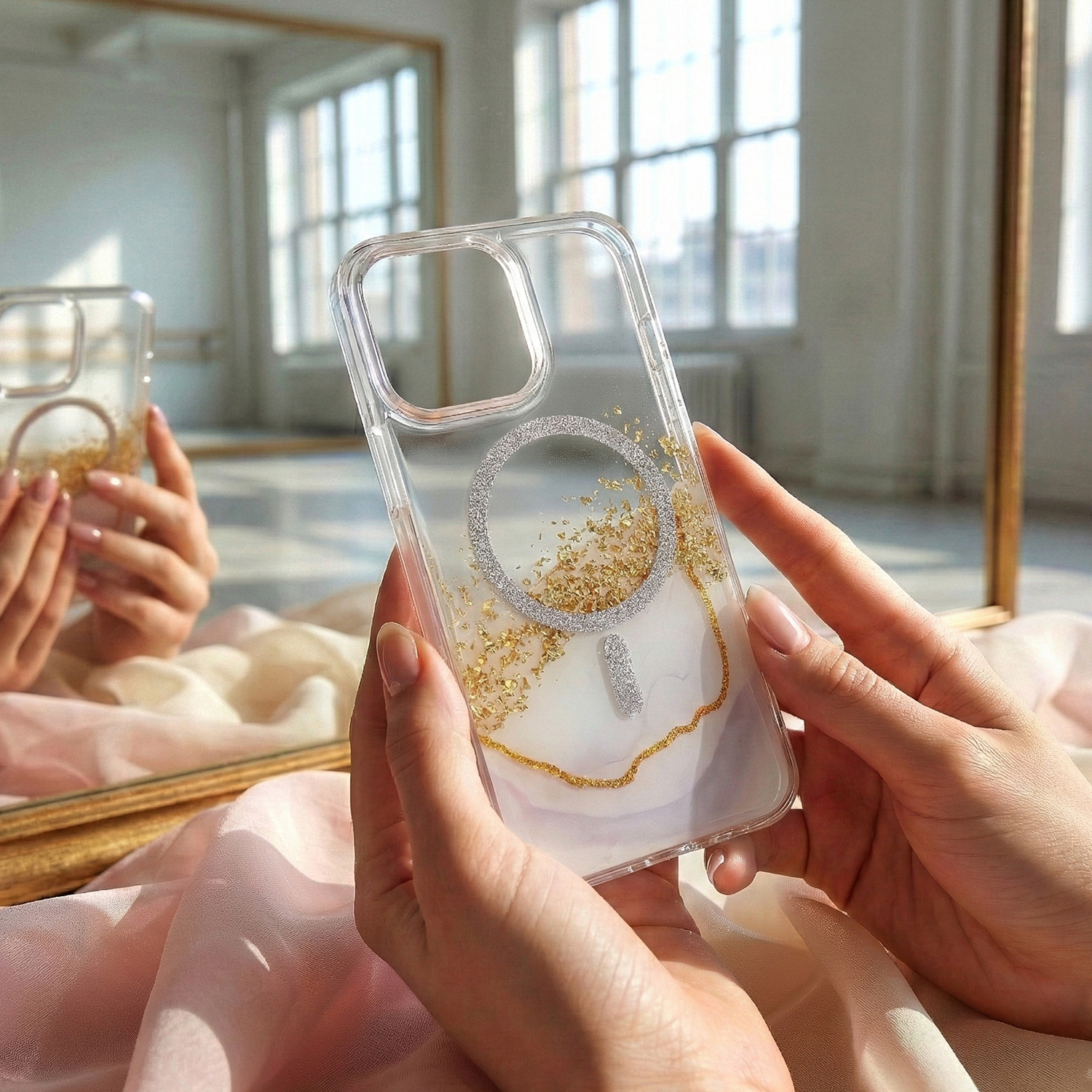 Nak�adka Epoxy Mag bia�a Samsung Galaxy S25 FE / 3