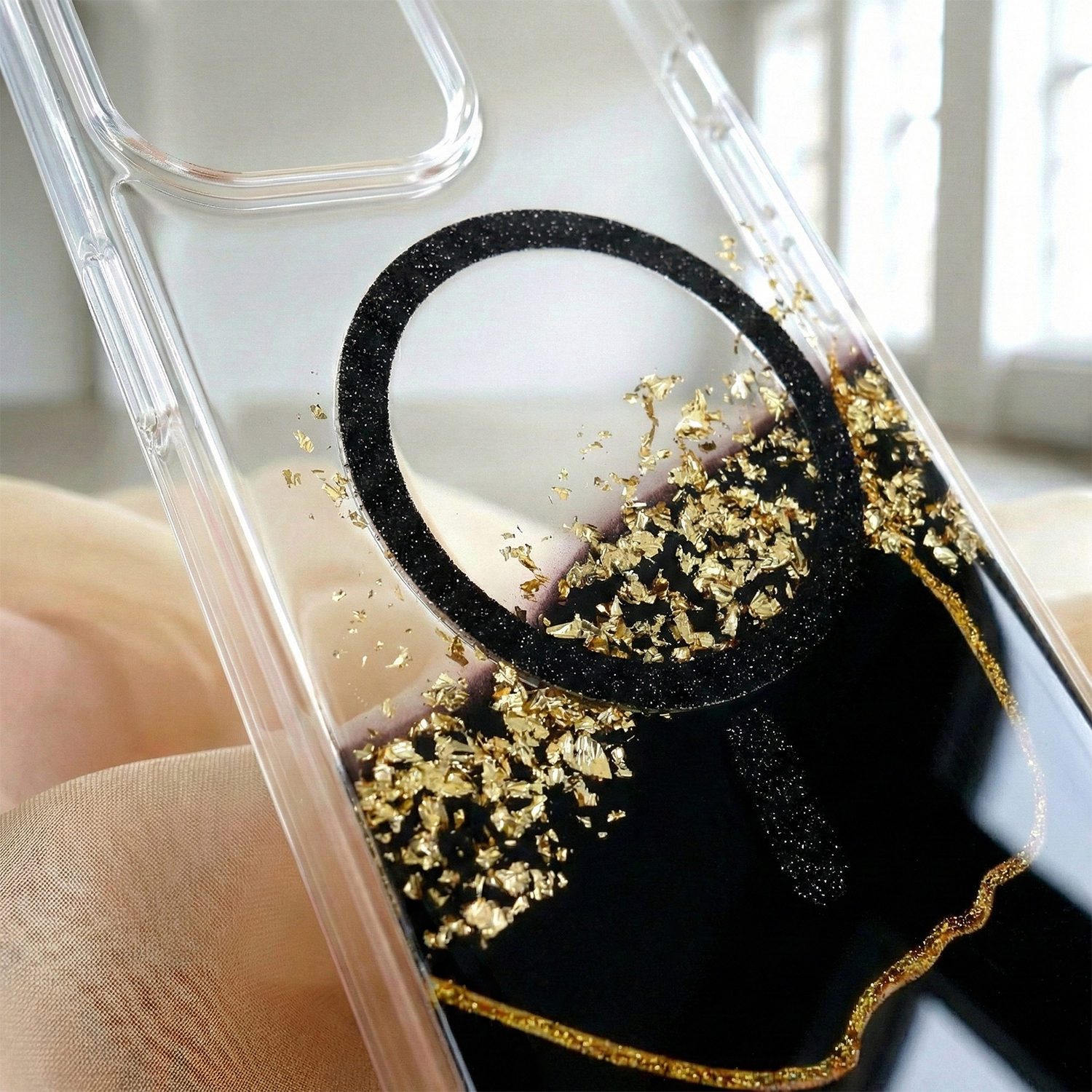 Nak�adka Epoxy Mag czarny Samsung Galaxy S24 / 5