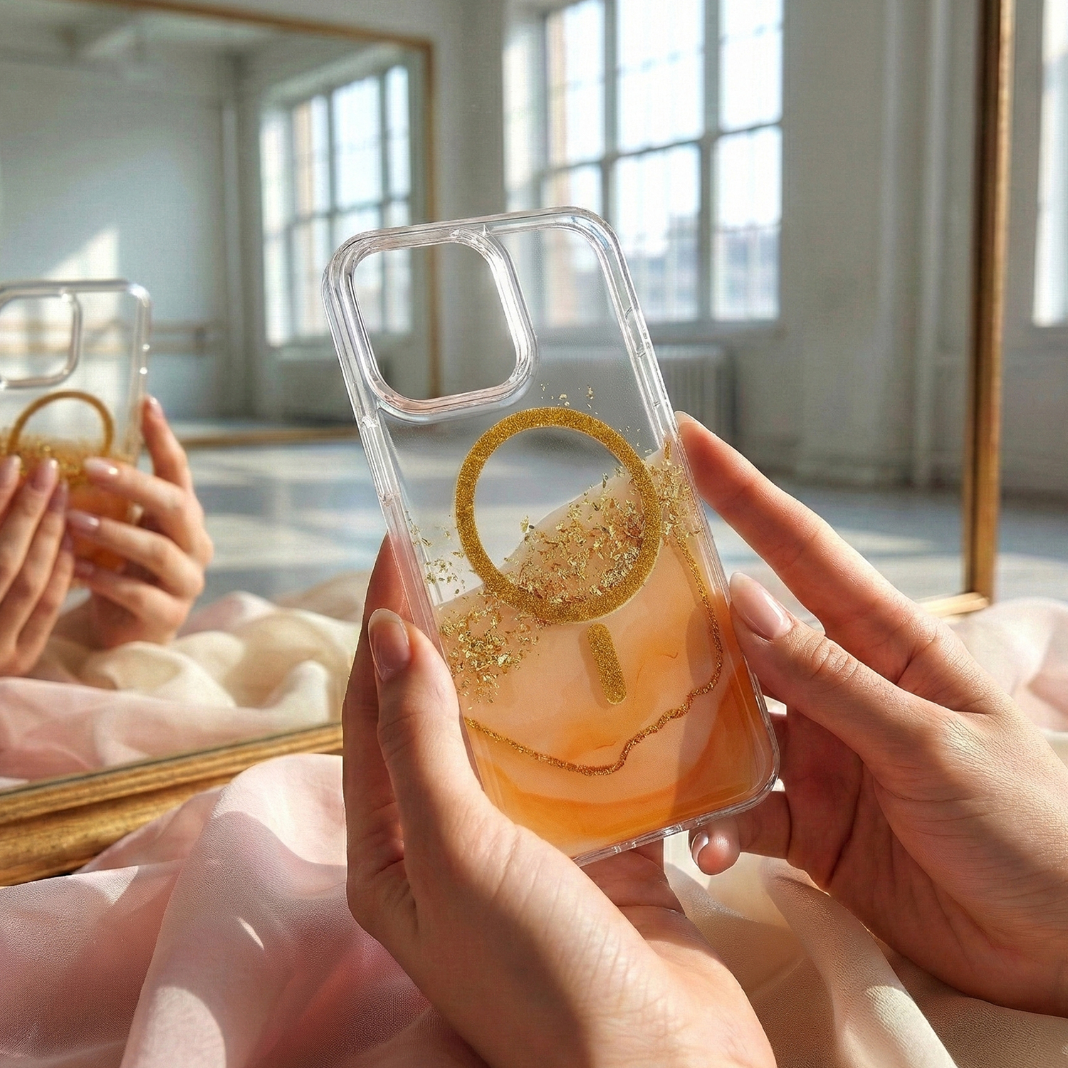 Nak�adka Epoxy Mag pomara�czowa Samsung Galaxy S25 FE / 3