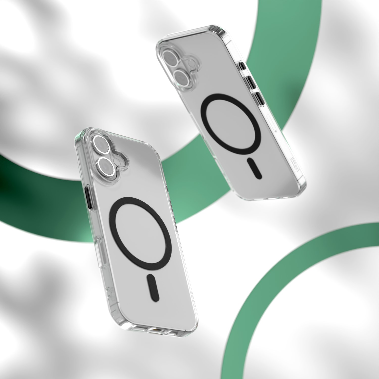 Nak�adka Etteri Color Mag czarny Apple iPhone 16 Plus / 5