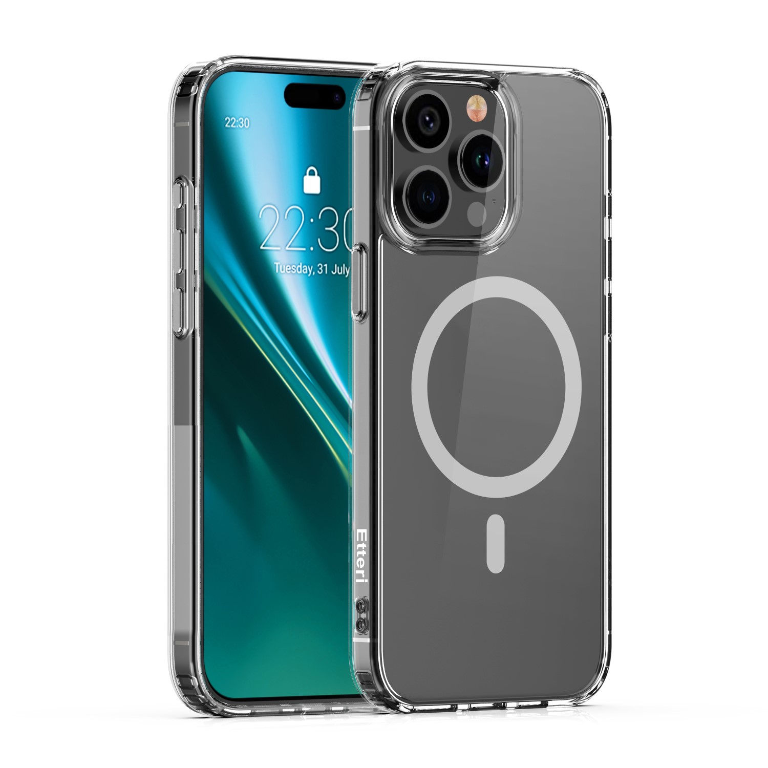 Nak�adka Etteri Color Mag szara Apple iPhone 15 Pro