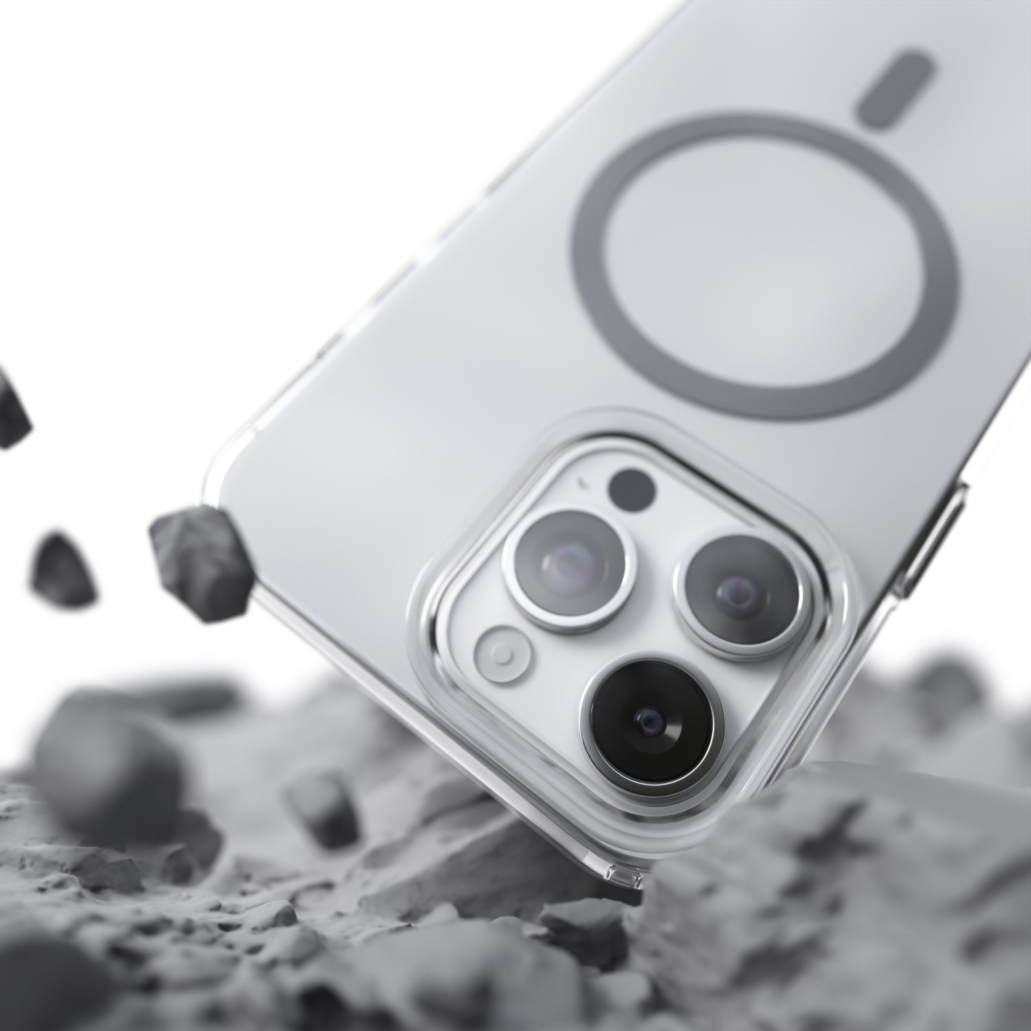 Nak�adka Etteri Color Mag szara Apple iPhone 15 Pro / 7