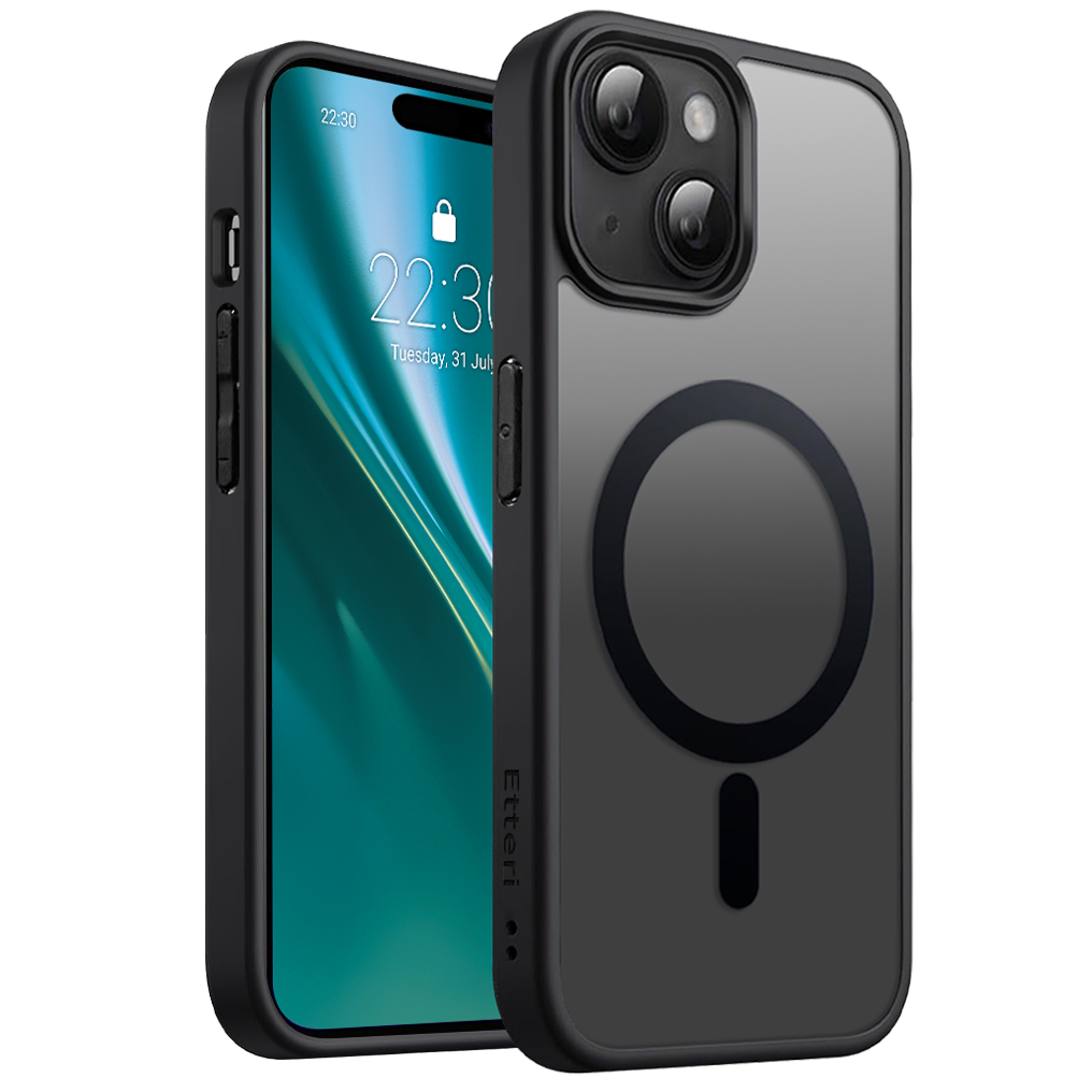 Nak�adka Etteri Matt Mag czarny Apple iPhone 14