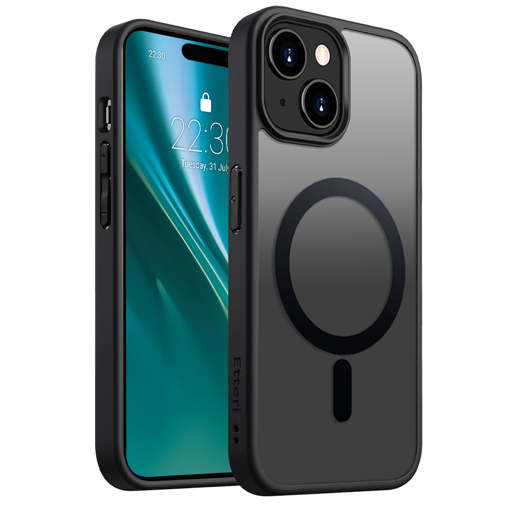 Nak�adka Etteri Matt Mag czarny Apple iPhone 15