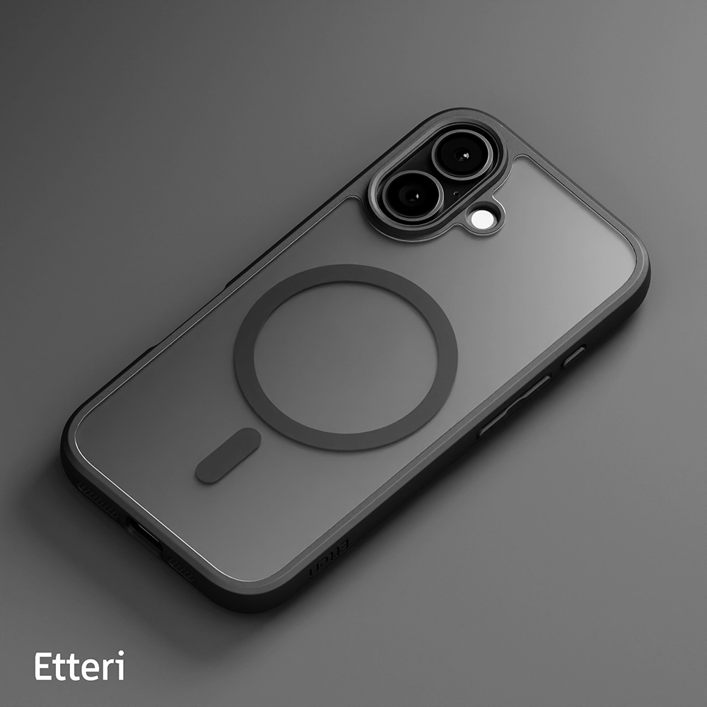 Nak�adka Etteri Matt Mag czarny Apple iPhone 16 / 8