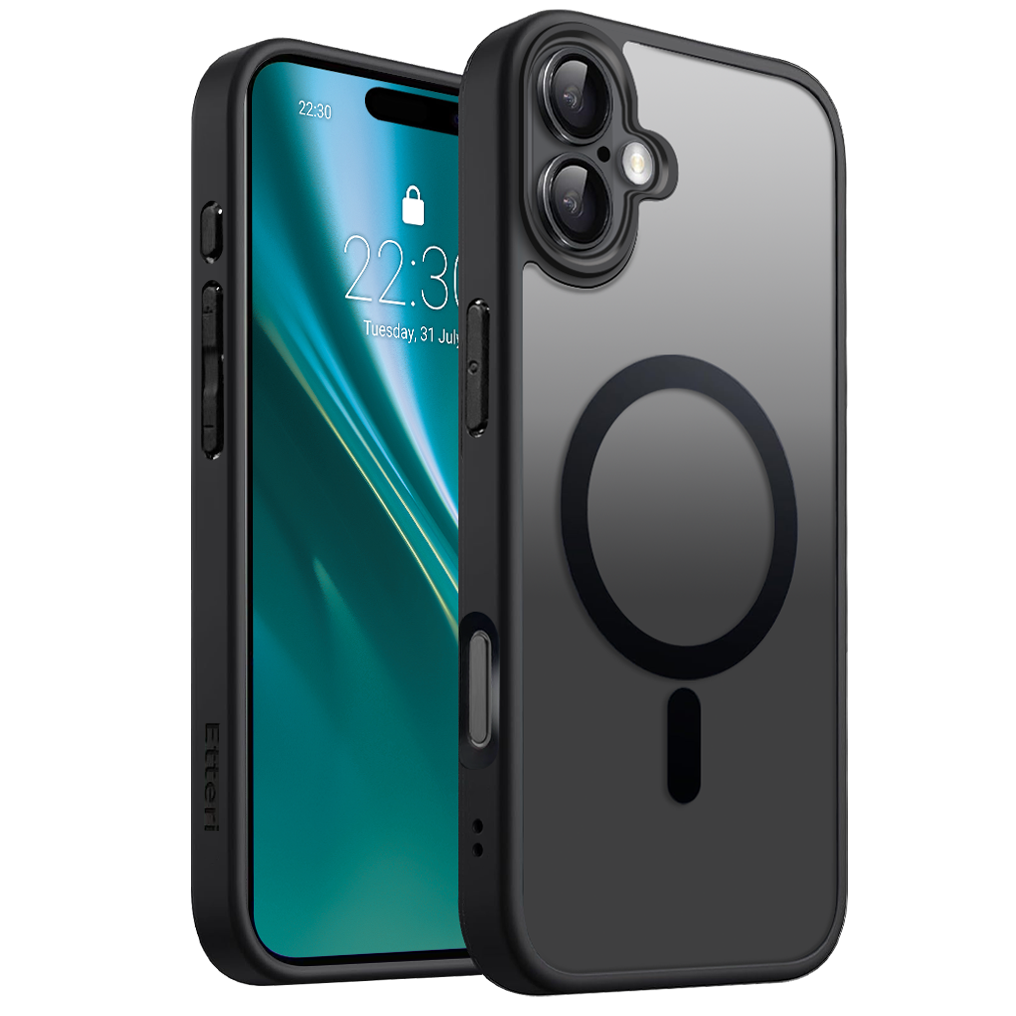 Nak�adka Etteri Matt Mag czarny Apple iPhone 16 Plus