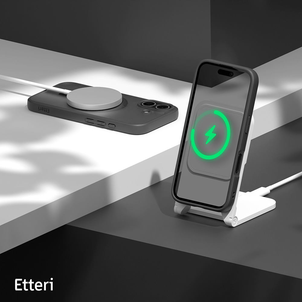 Nak�adka Etteri Matt Mag czarny Apple iPhone 16 Plus / 7