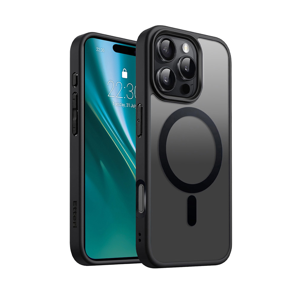 Nak�adka Etteri Matt Mag czarny Apple iPhone 16 Pro Max / 2