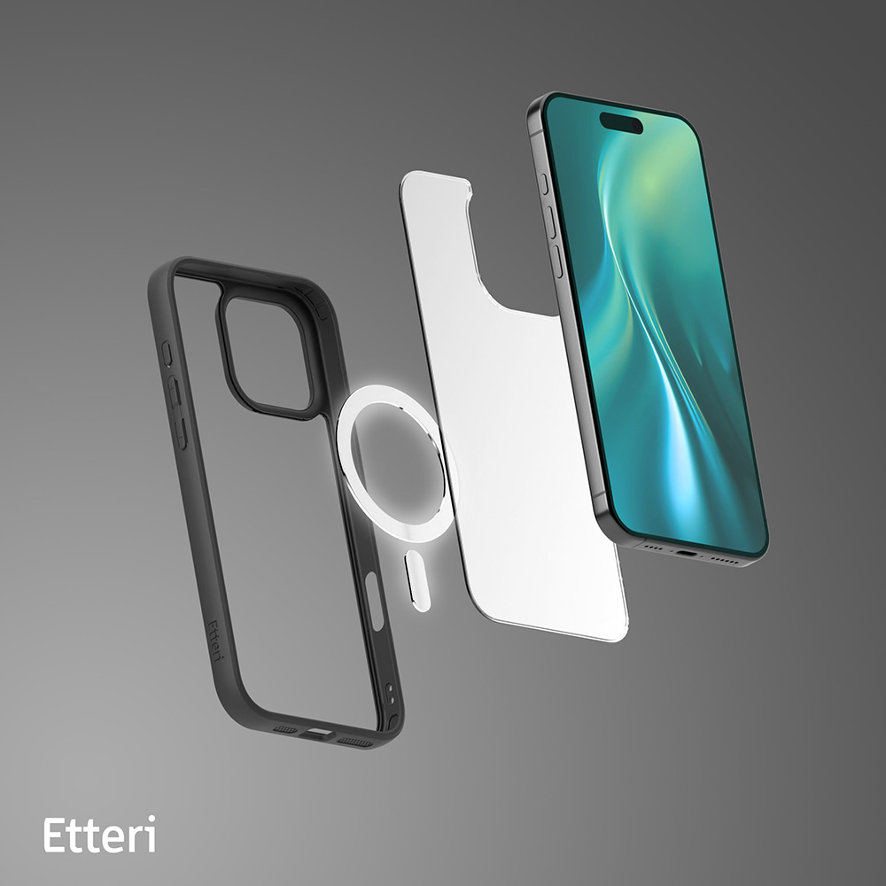 Nak�adka Etteri Matt Mag czarny Apple iPhone 16 Pro Max / 9