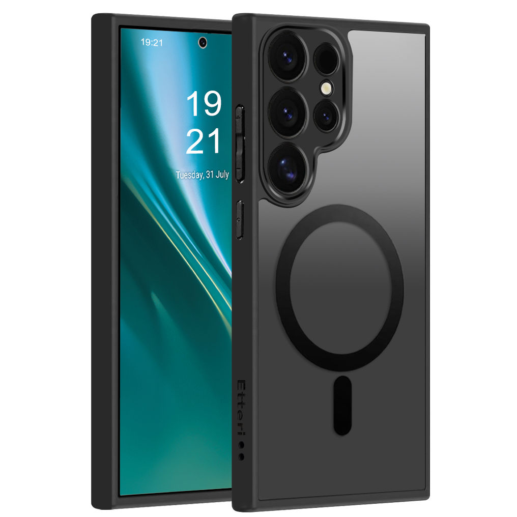 Nak�adka Etteri Matt Mag czarny Samsung Galaxy S24 Ultra