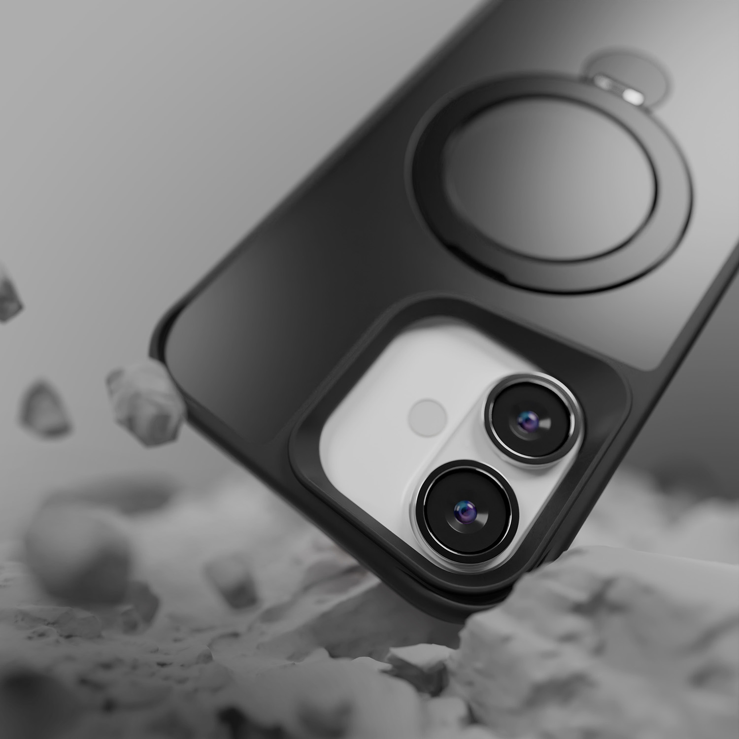 Nak�adka Etteri Matt Mag Ring czarny Apple iPhone 16 Plus / 6