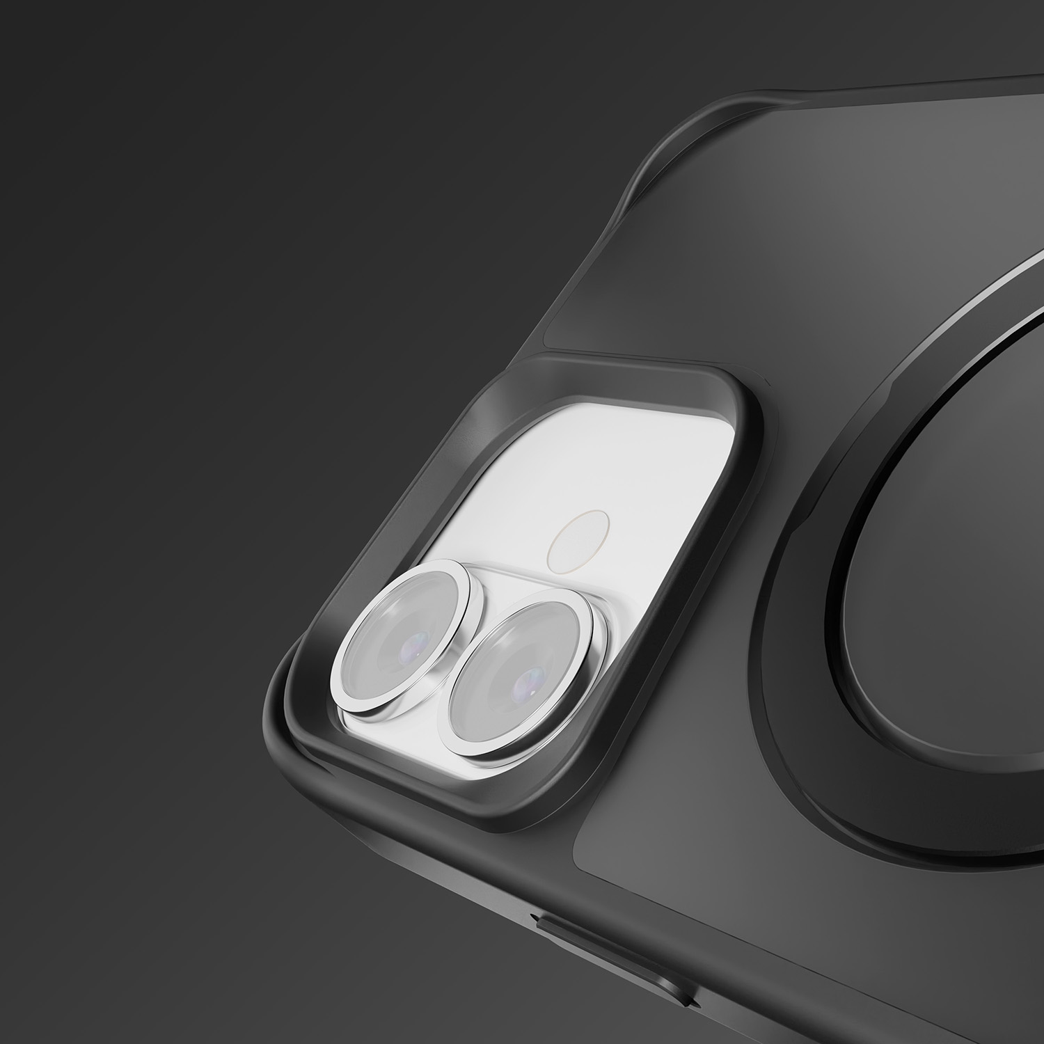 Nak�adka Etteri Matt Mag Ring czarny Apple iPhone 16 Plus / 7