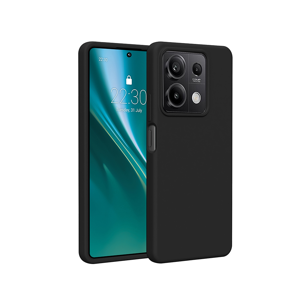 Nak�adka Etteri Silicone case czarny Xiaomi Redmi Note 13 5G