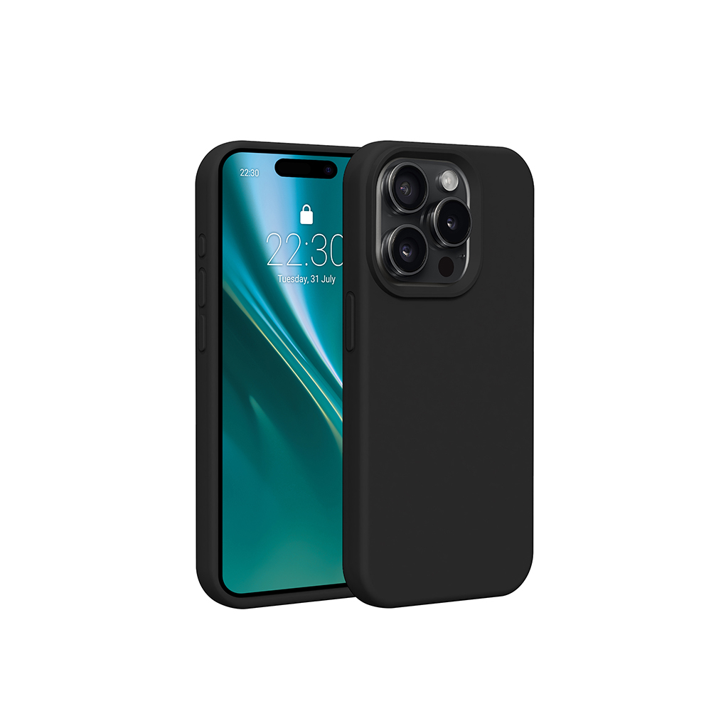 Nak�adka Etteri Silicone Case czarny Apple iPhone 15 Pro