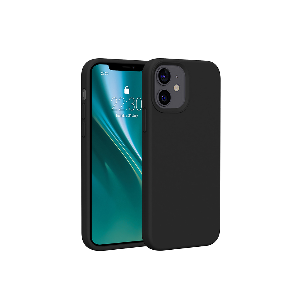 Nak�adka Etteri Silicone Case czarny Apple iPhone 12 Pro (6.1 cali)