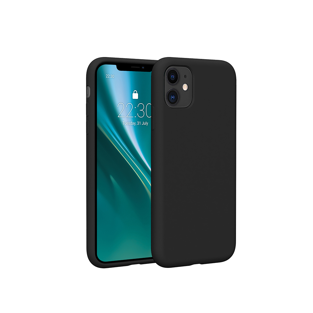 Nak�adka Etteri Silicone Case czarny Apple iPhone 11