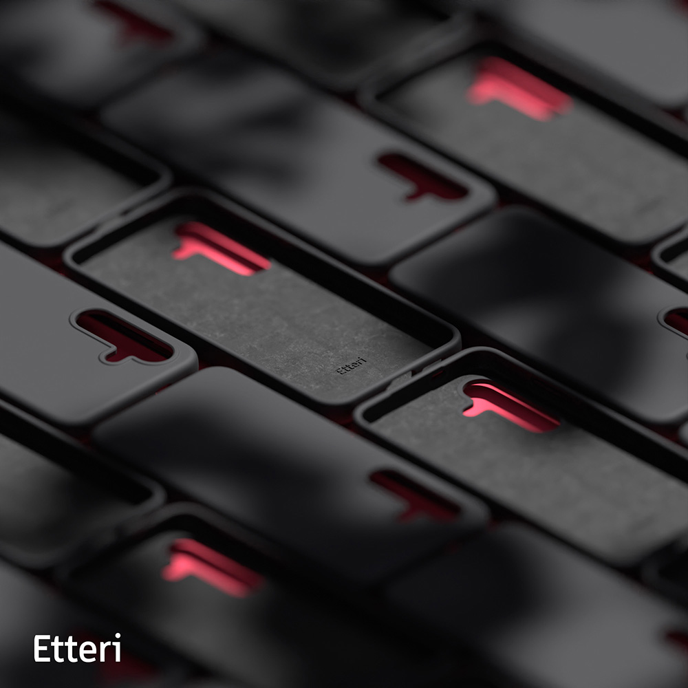 Nak�adka Etteri Silicone Case czarny Samsung Galaxy S25 / 8