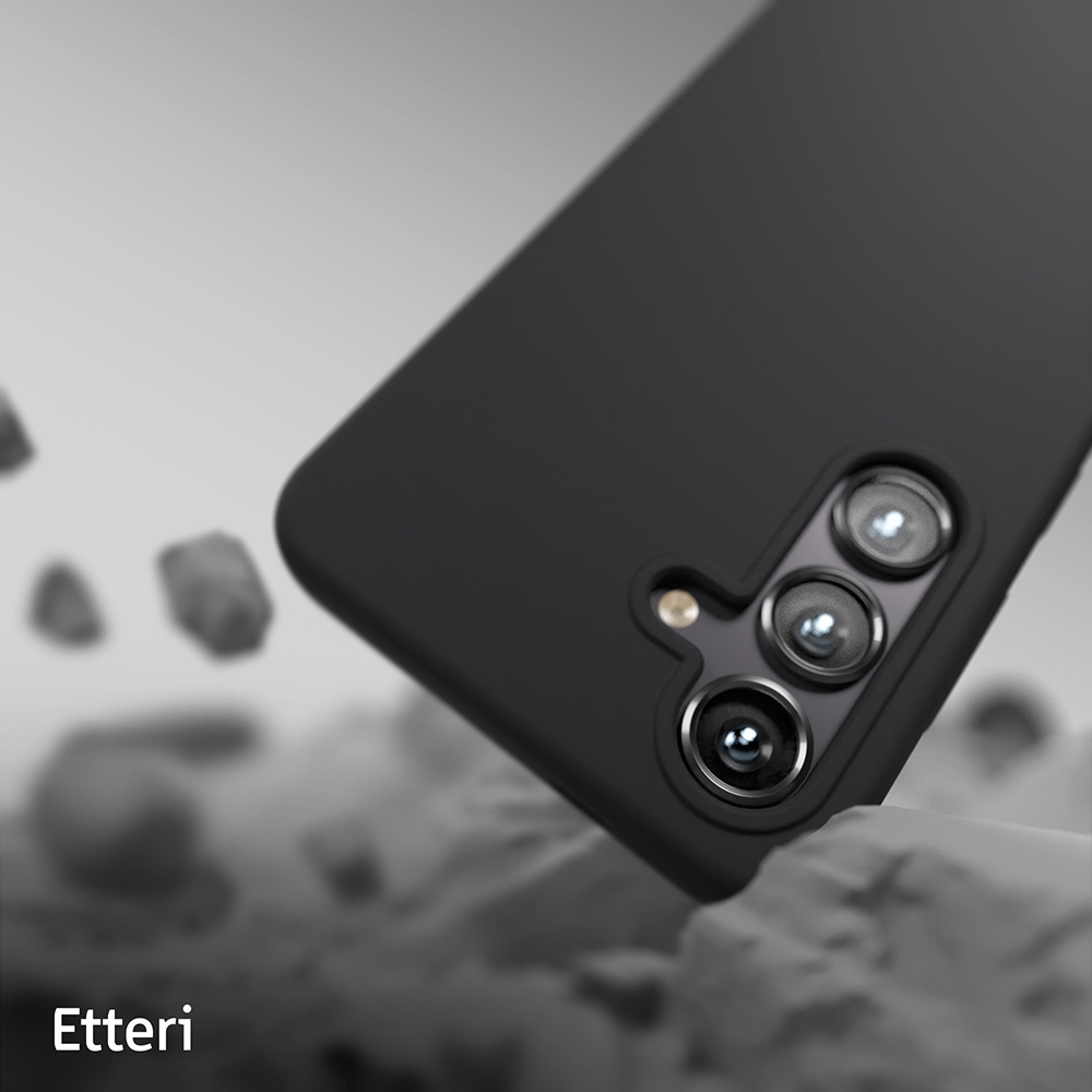 Nak�adka Etteri Silicone Case czarny Samsung Galaxy S25 / 9