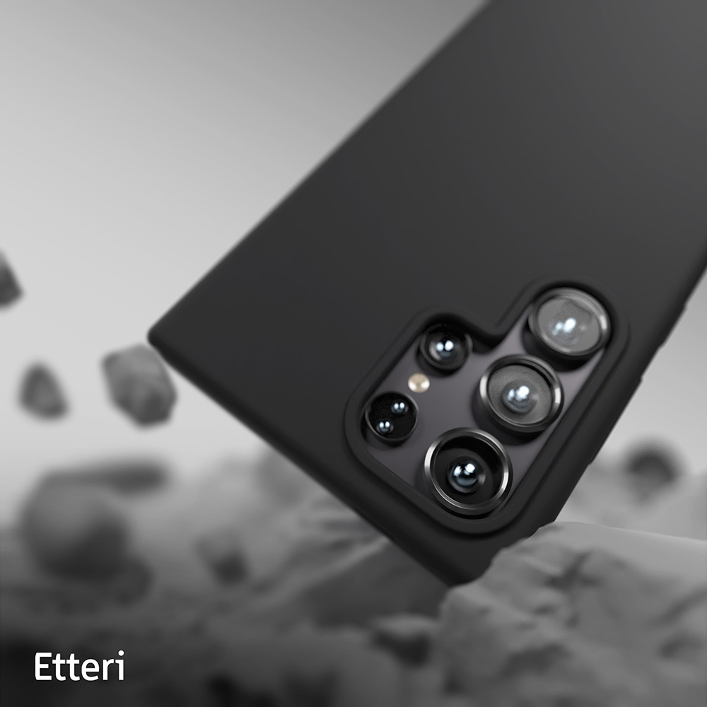 Nak�adka Etteri Silicone Case czarny Samsung Galaxy S25 Ultra / 10