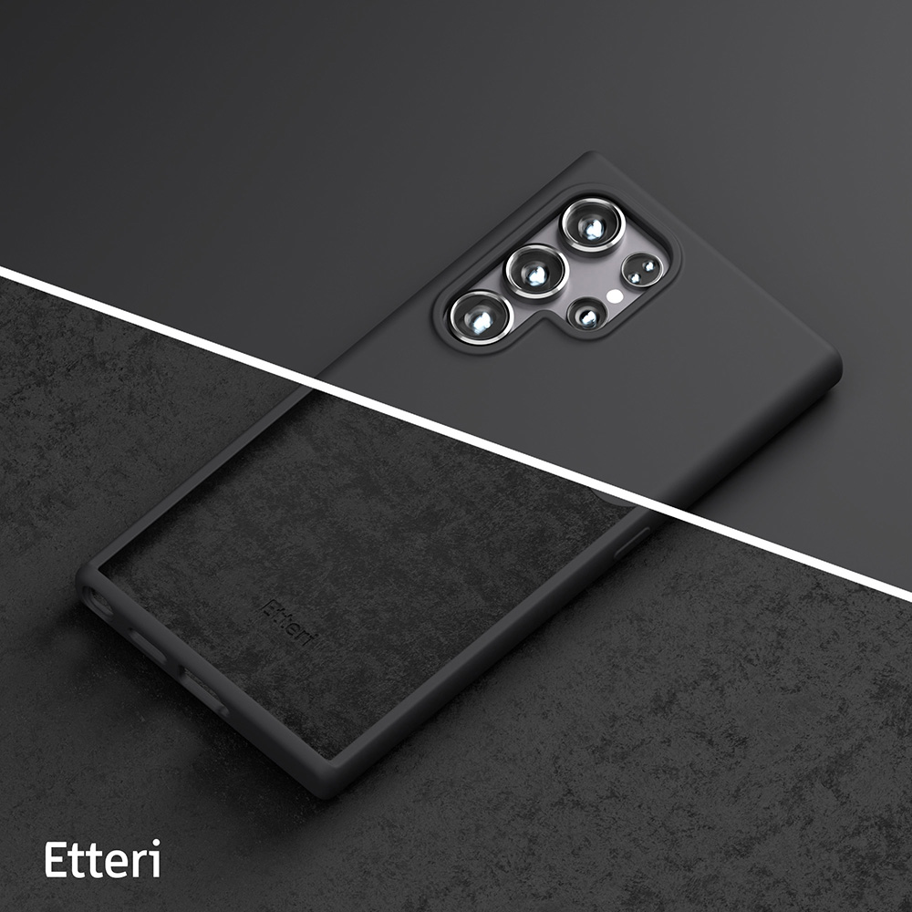 Nak�adka Etteri Silicone Case czarny Samsung Galaxy S25 Ultra / 11