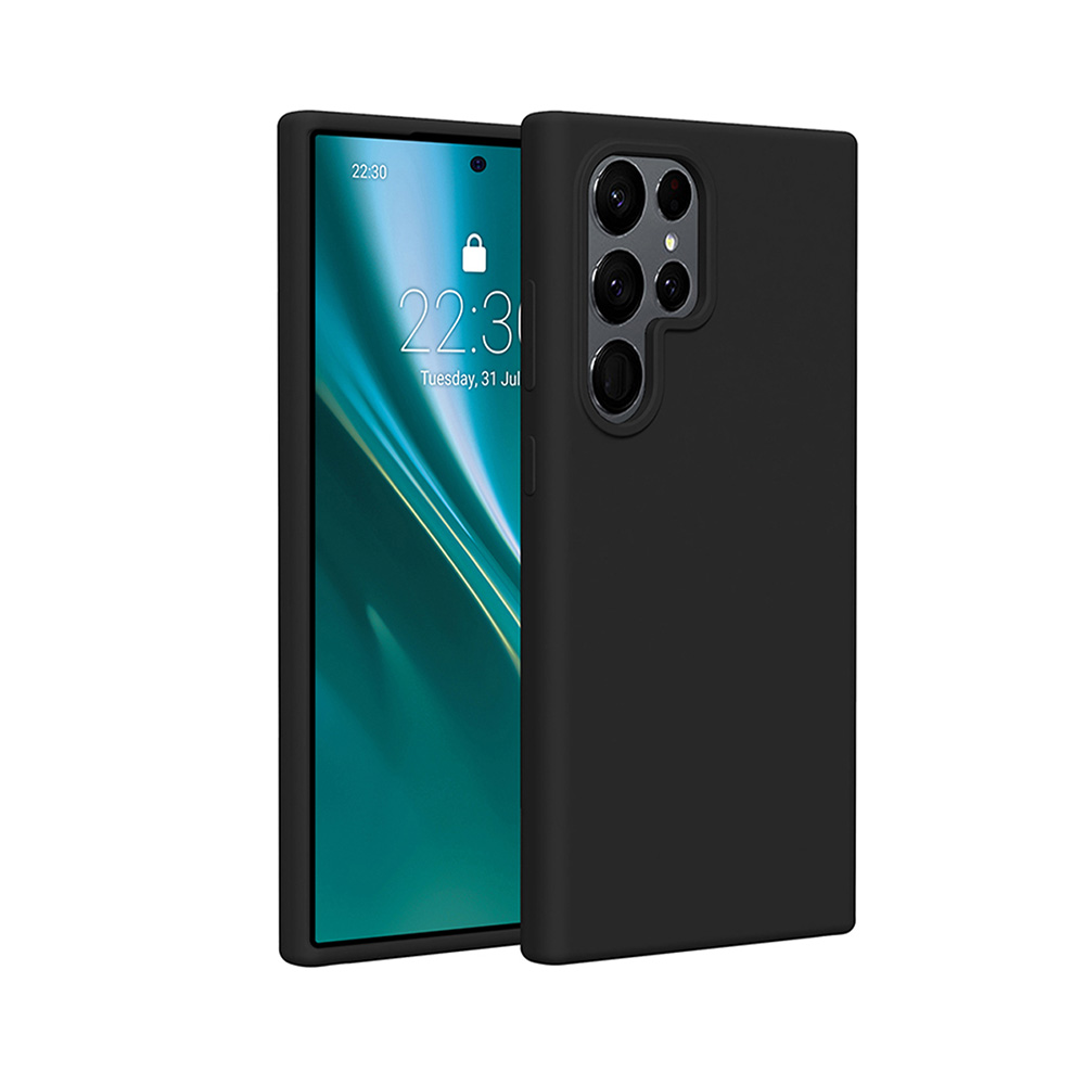 Nak�adka Etteri Silicone Case czarny Samsung Galaxy S25 Ultra / 2