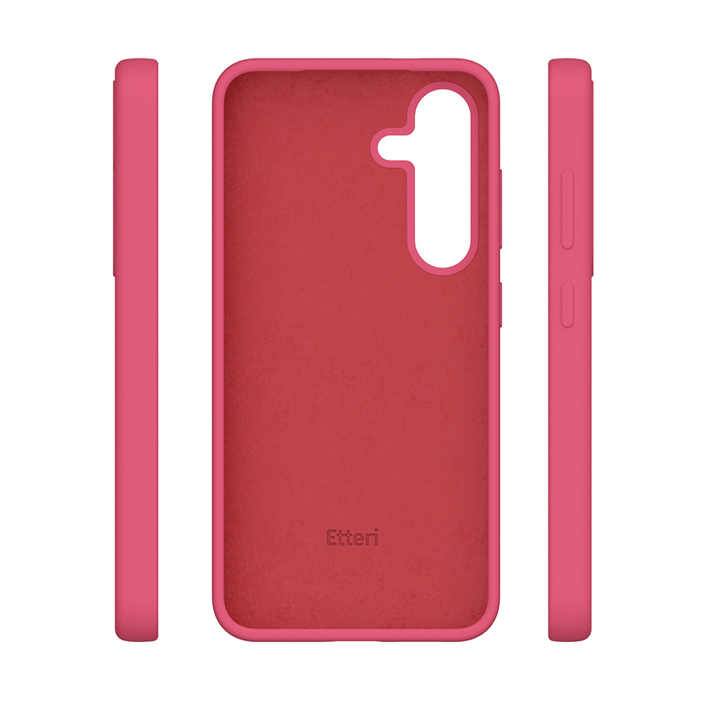 Nak�adka Etteri Silicone Case malinowa Samsung Galaxy S25 / 6