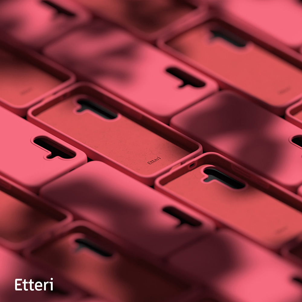 Nak�adka Etteri Silicone Case malinowa Samsung Galaxy S25 Plus / 8