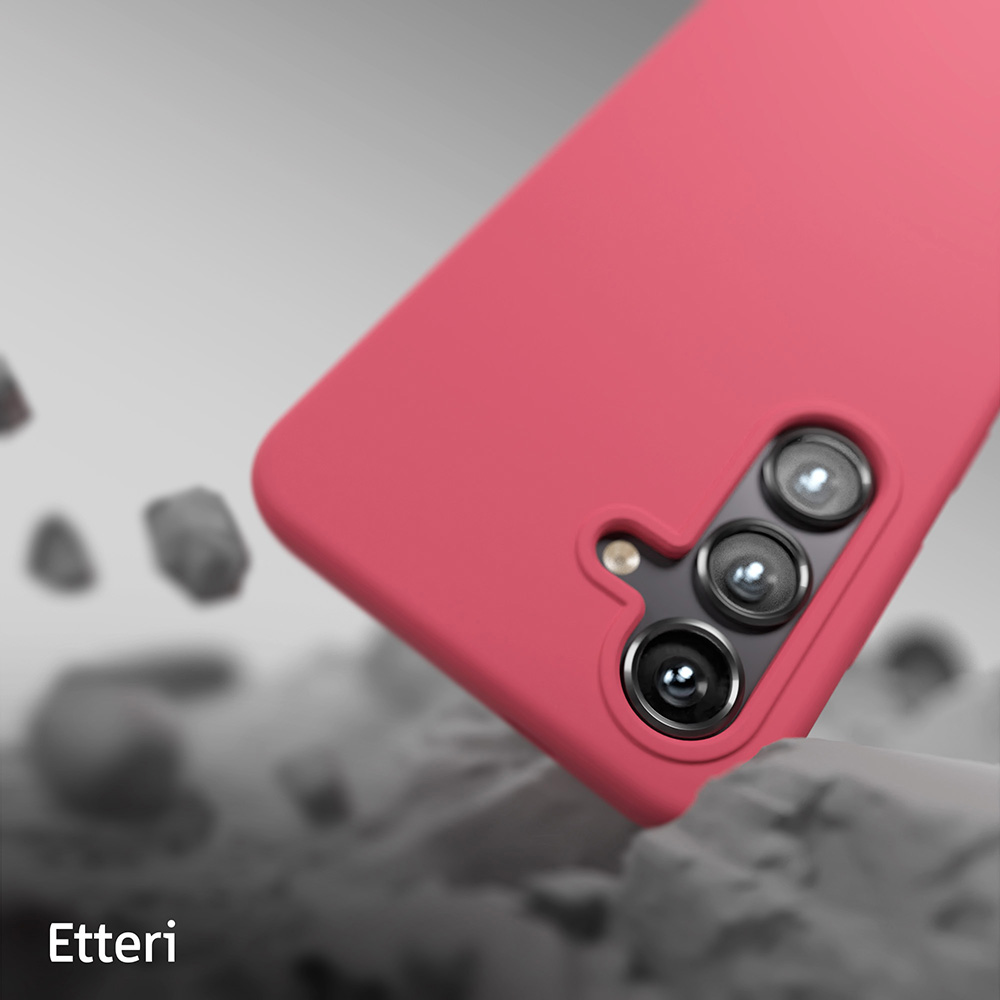 Nak�adka Etteri Silicone Case malinowa Samsung Galaxy S25 Plus / 9